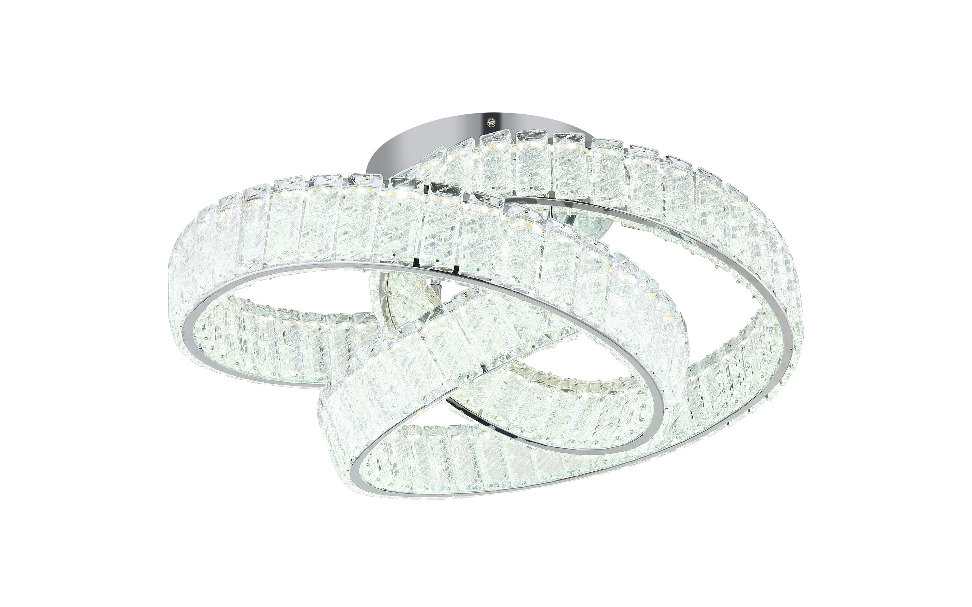 LED-Deckenleuchte Mucky, klar/chrom