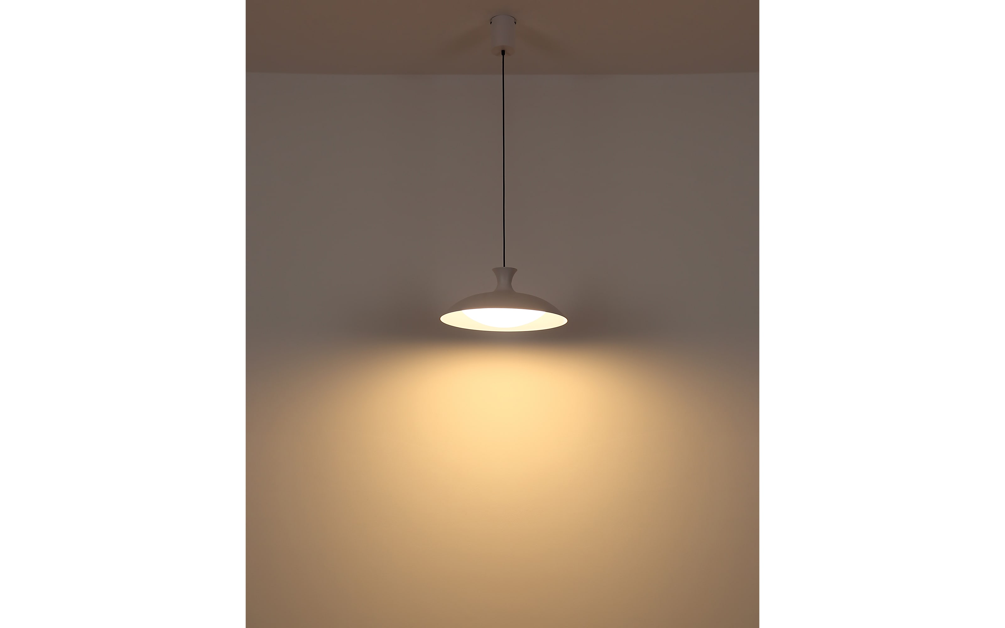 LED-Pendelleuchte Rocha, weiß