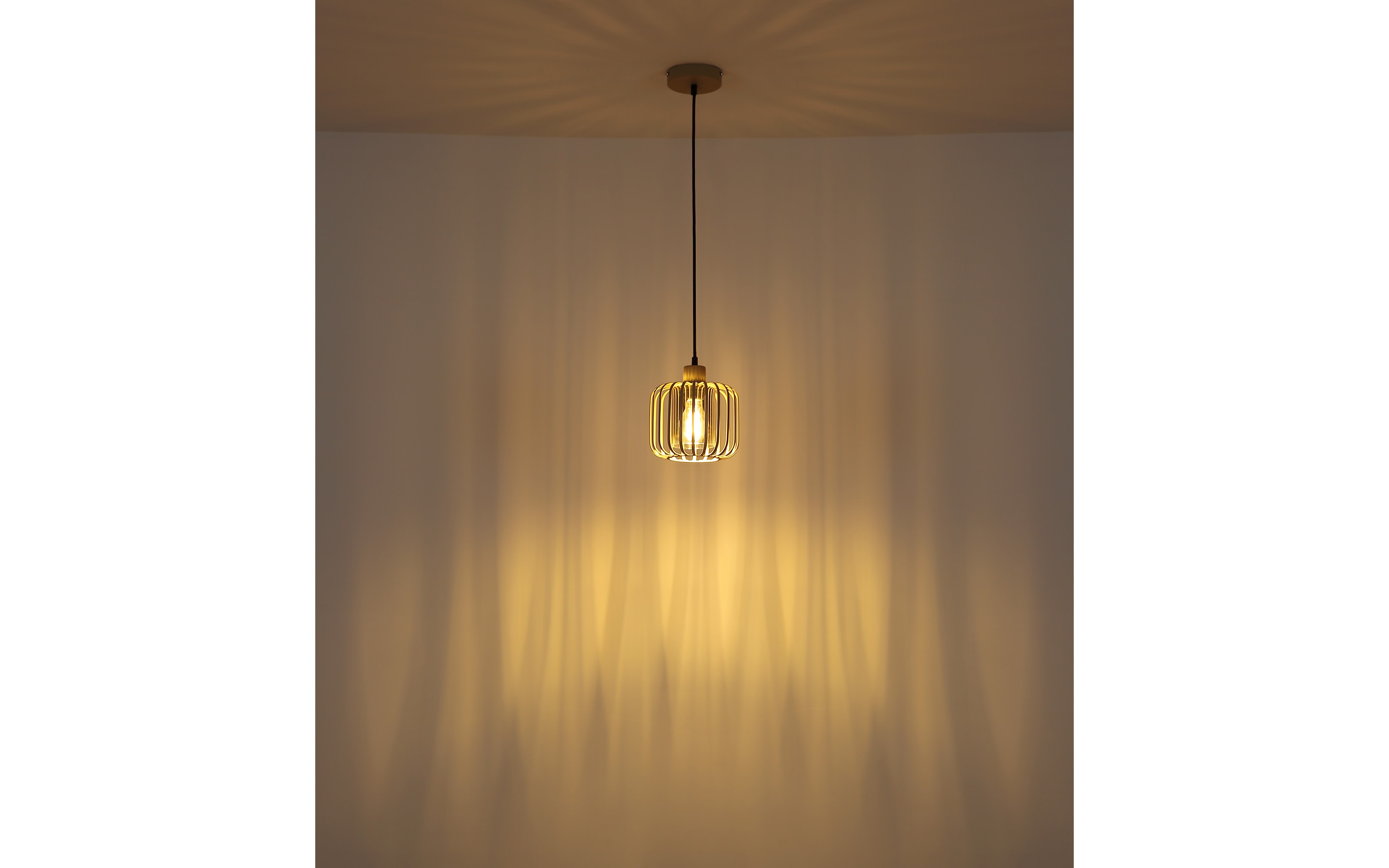 Pendelleuchte Alfred, sandfarbig, 1-flammig, 18 cm