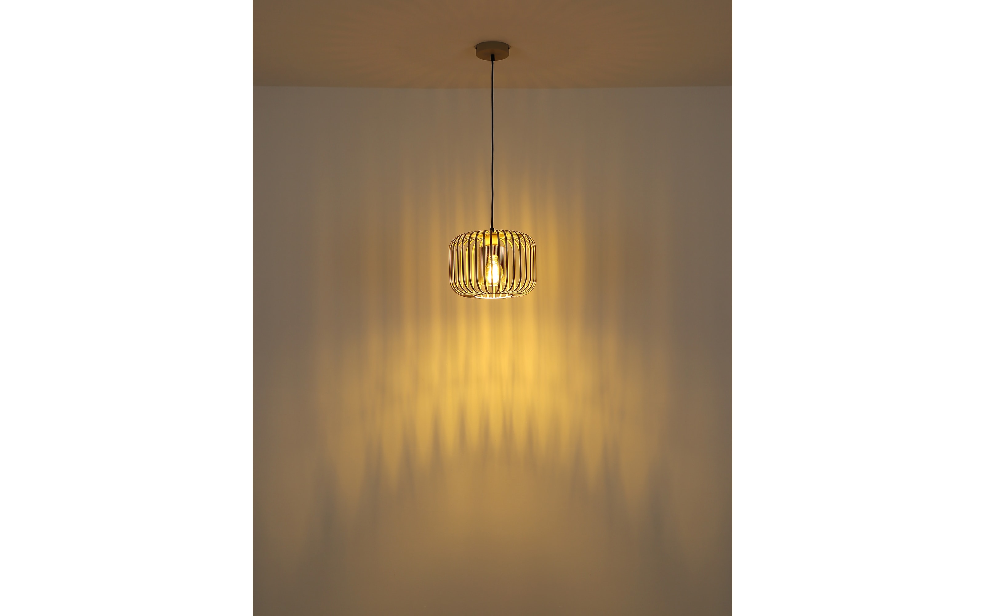 Pendelleuchte Alfred, sandfarbig, 1-flammig, 28 cm