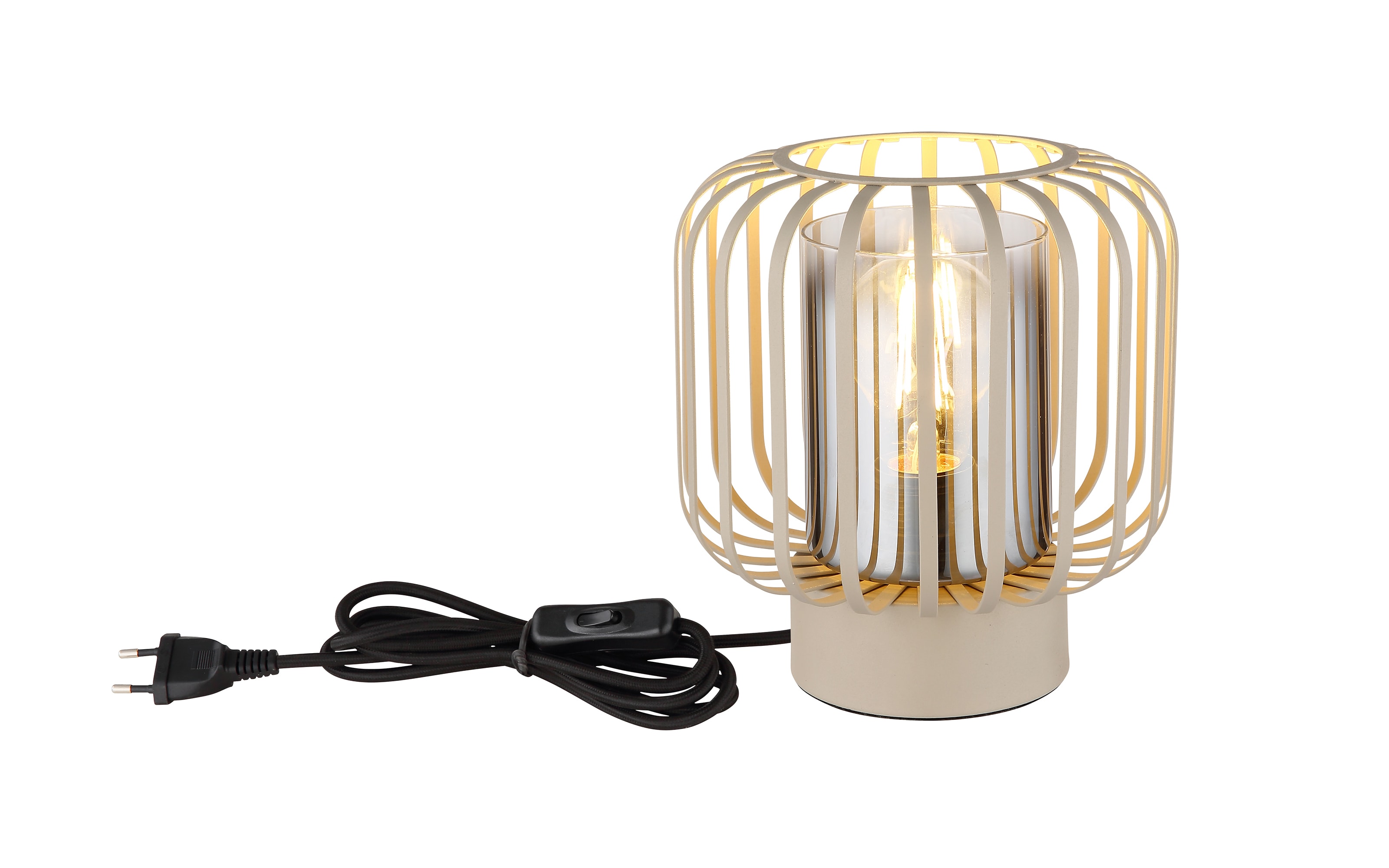 Tischleuchte Alfred, sandfarbig