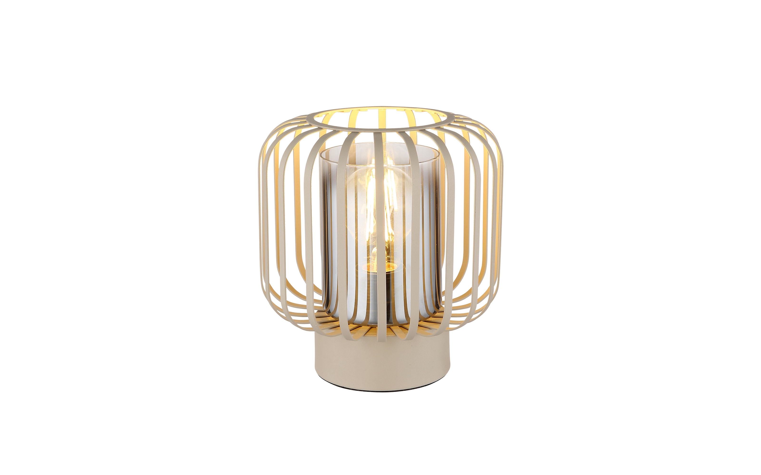 Tischleuchte Alfred, sandfarbig