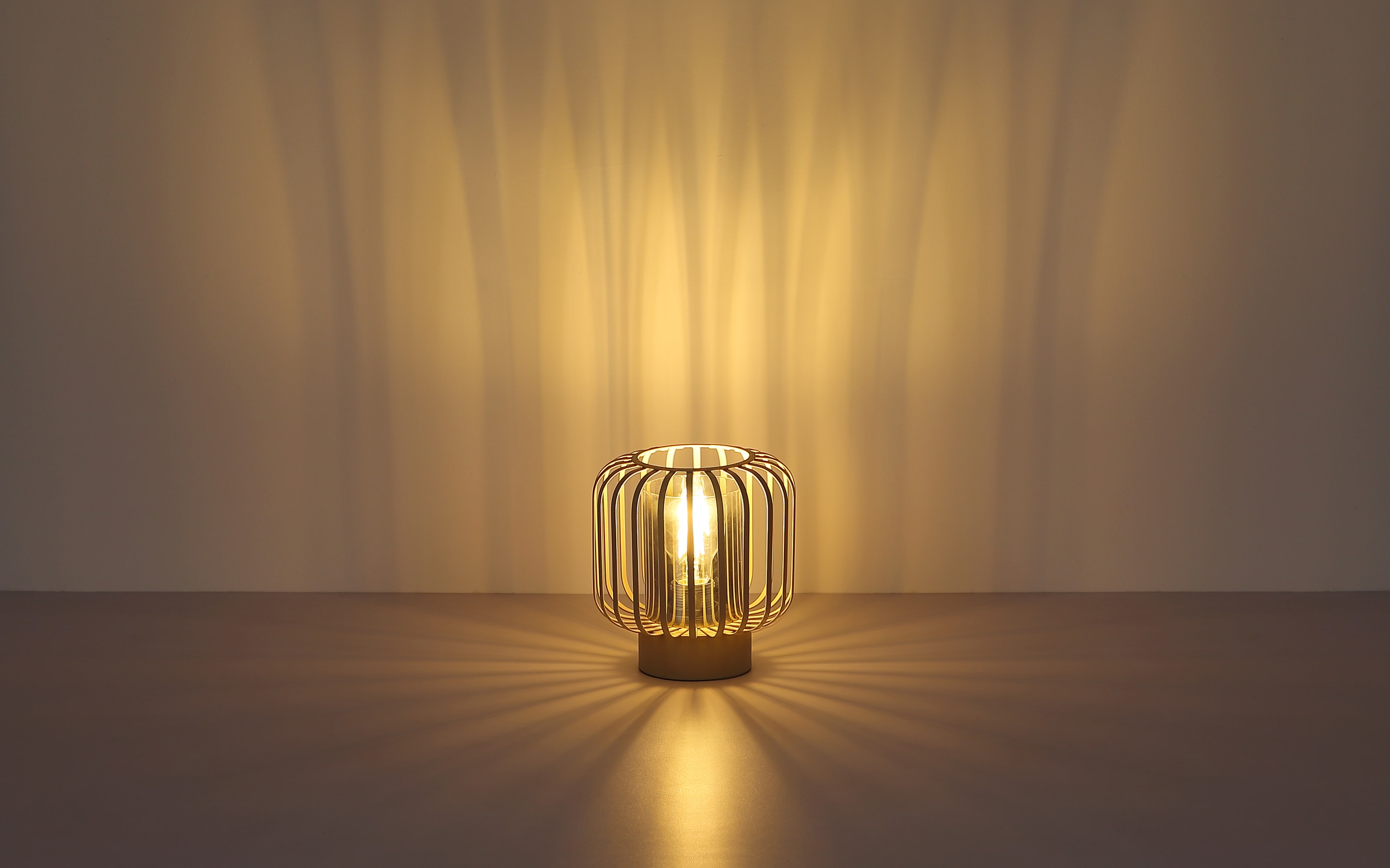 Tischleuchte Alfred, sandfarbig