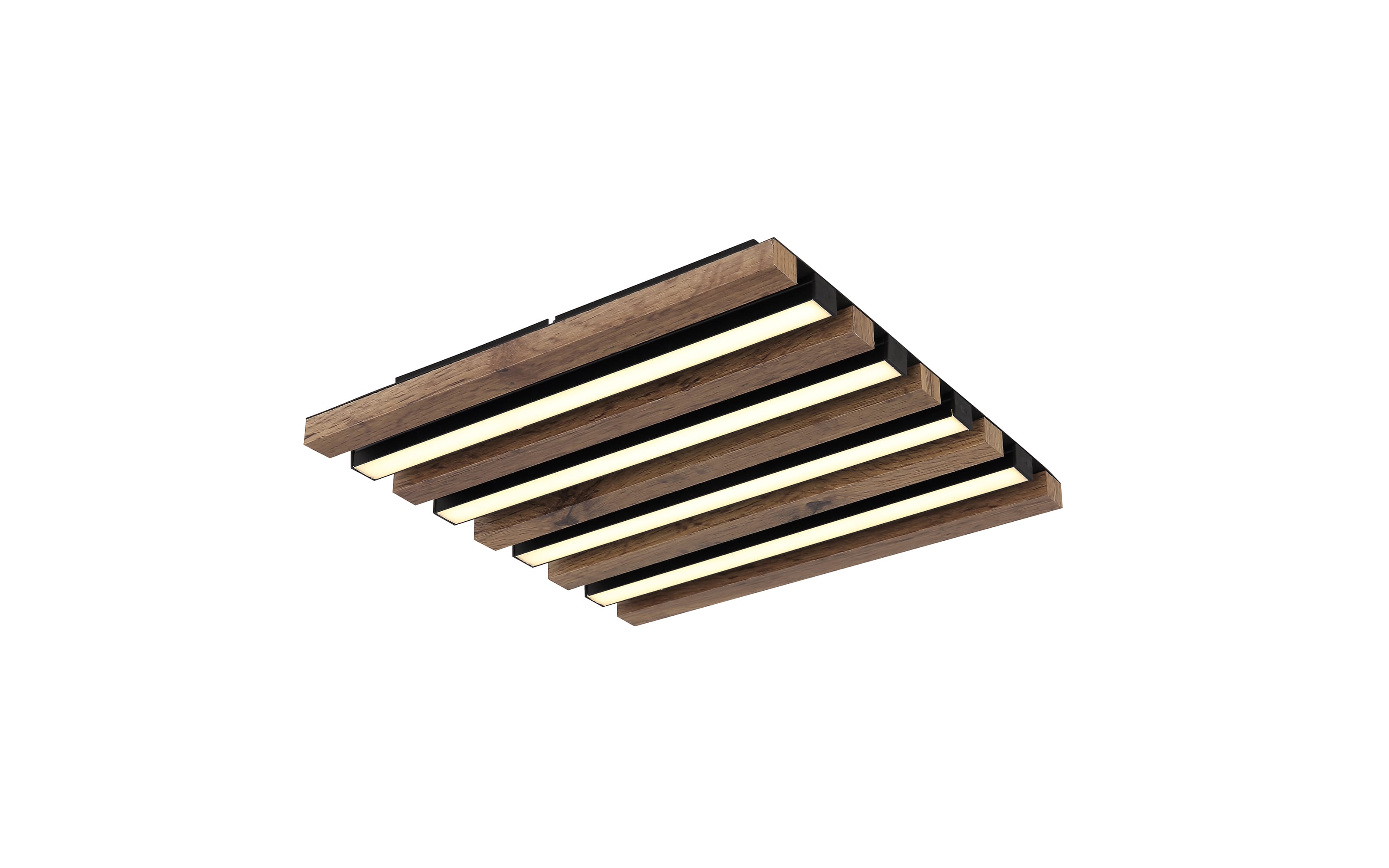 Deckenleuchte Hayden, dunkelbraun/schwarz