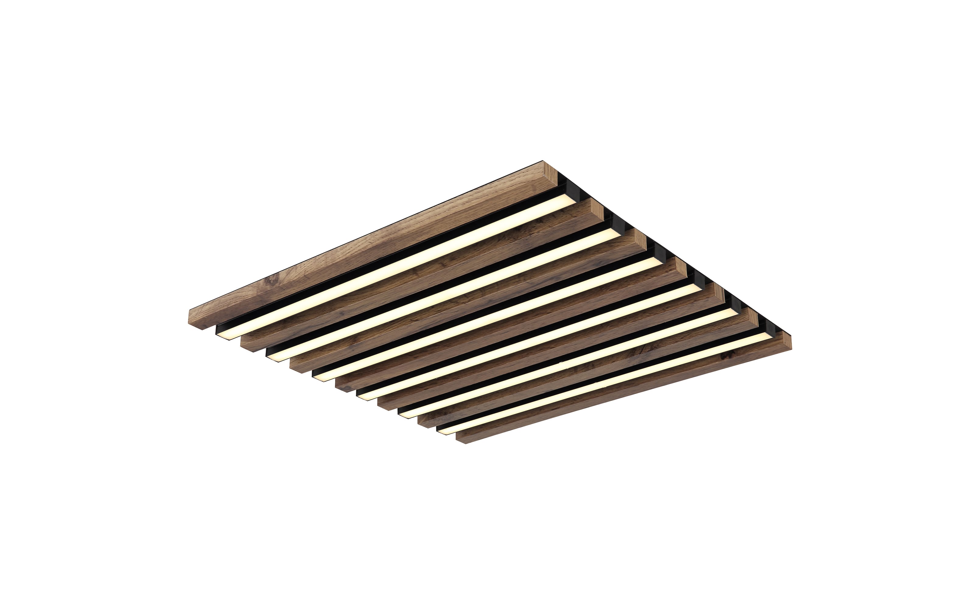 Deckenleuchte Hayden, dunkelbraun/schwarz