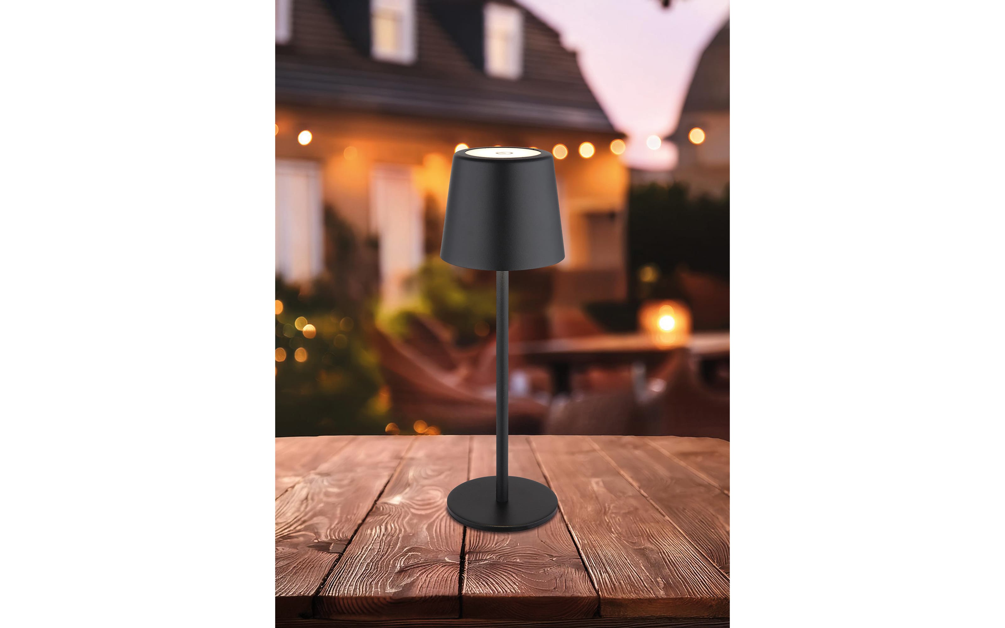Akku-Tischleuchte Vancouver, schwarz, inkl. USB-Kabel