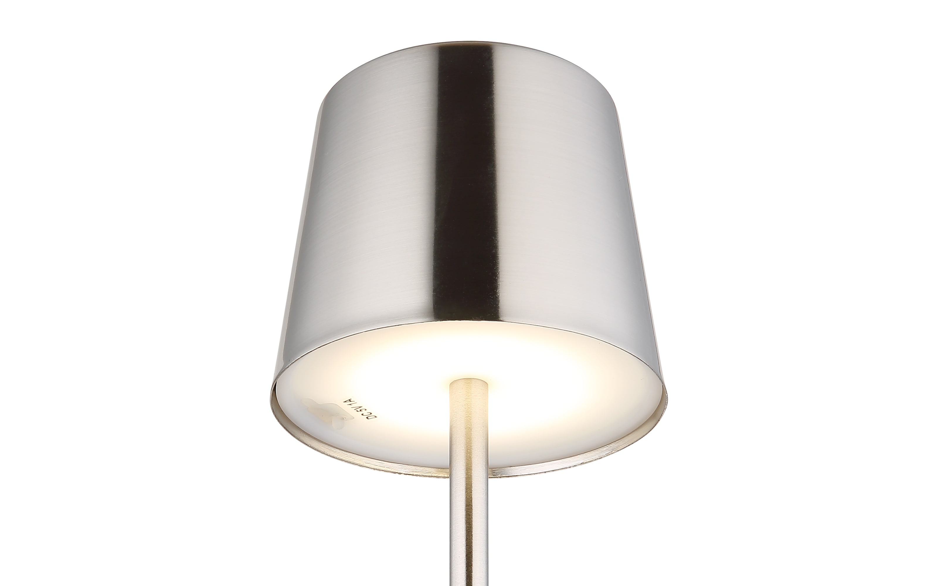 Akku-Tischleuchte Vancouver, nickel, inkl. USB-Kabel