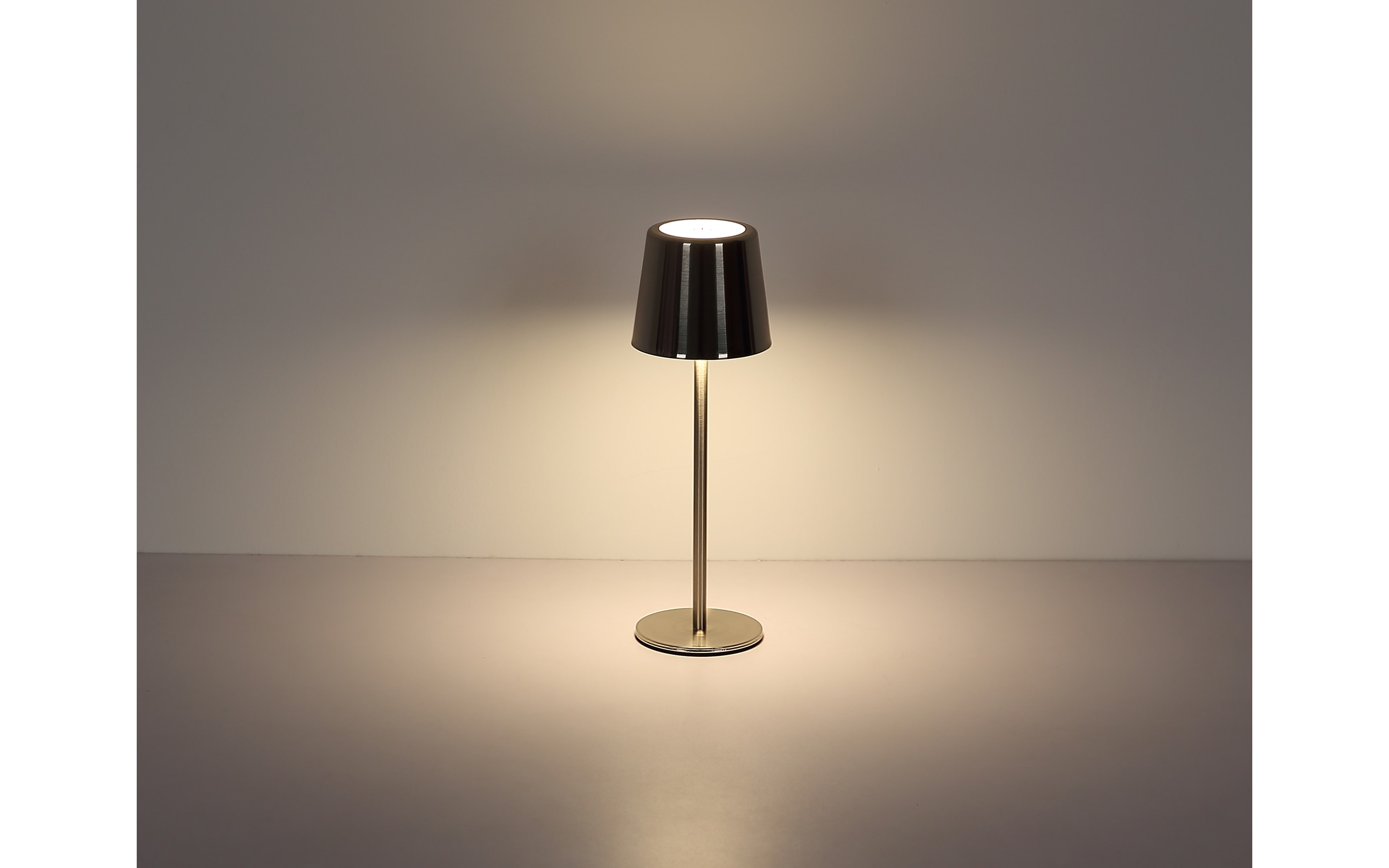 Akku-Tischleuchte Vancouver, nickel, inkl. USB-Kabel