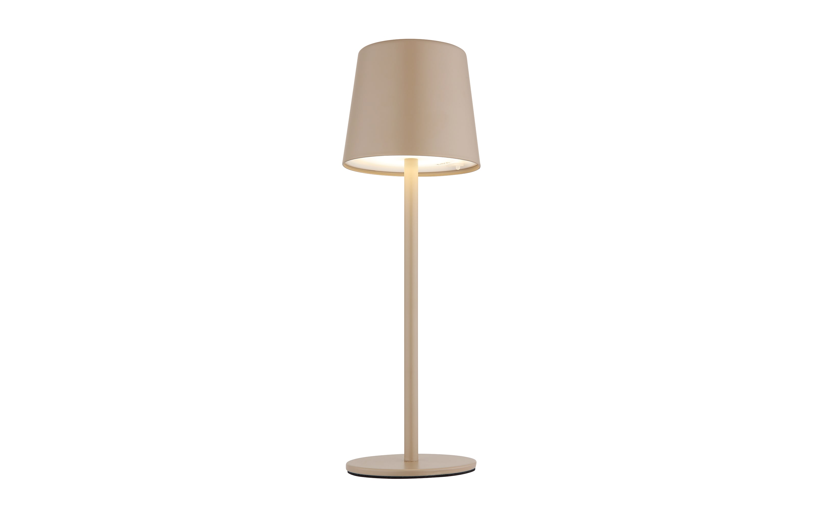 Akku-Tischleuchte Vancouver, sandfarbig, inkl. USB-Kabel