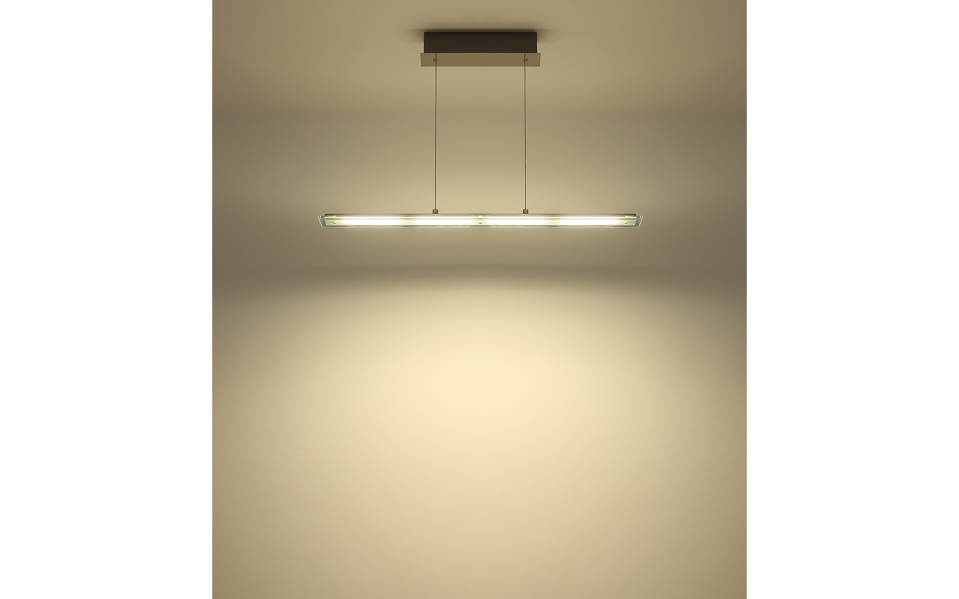 LED-Pendelleuchte Novak, nickel, inkl. Memoryfunktion