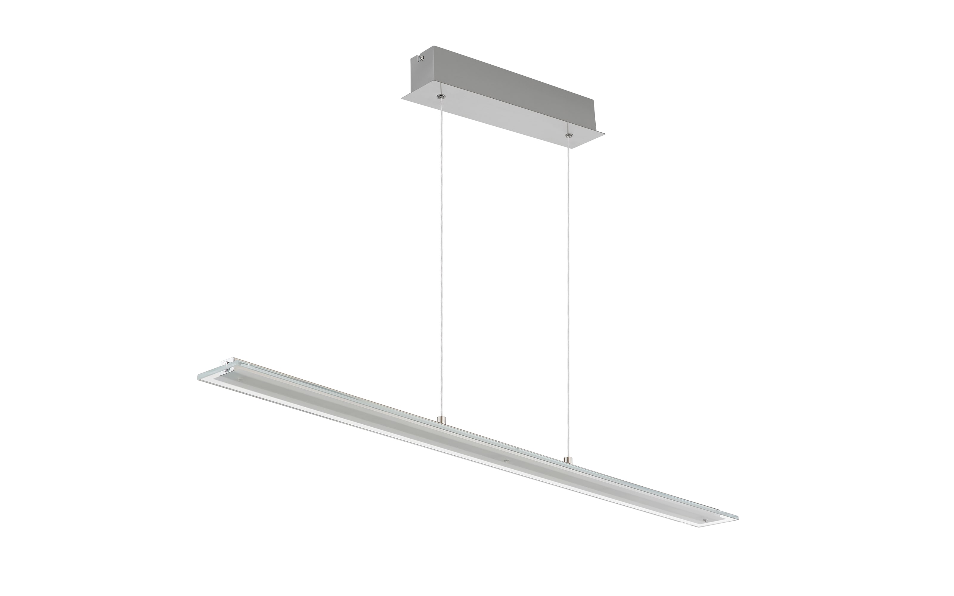 LED-Pendelleuchte Novak, nickel, inkl. Memoryfunktion