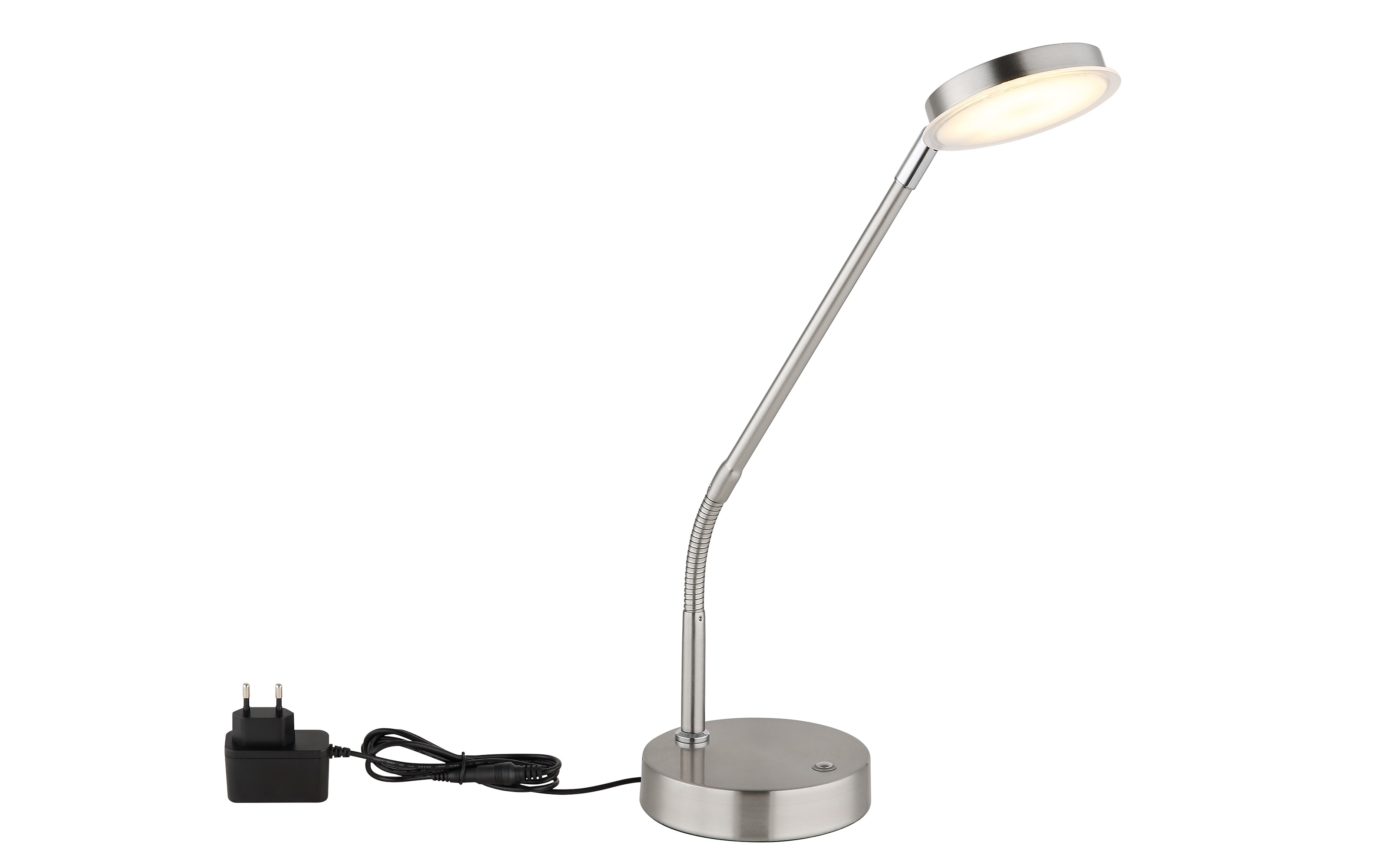 LED-Tischleuchte Silvio, nickel, inkl. Memoryfunktion