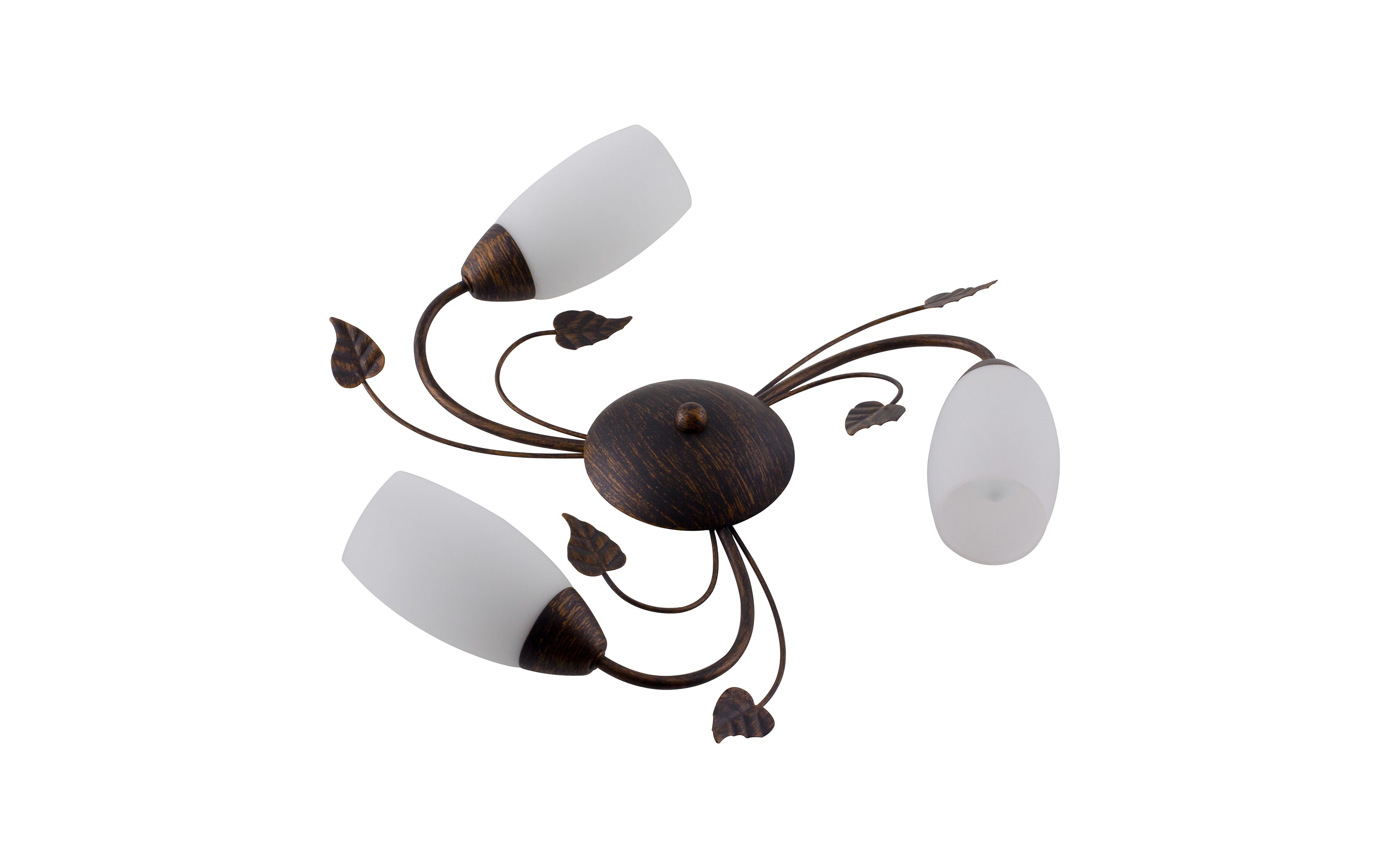 Deckenleuchte Venezia, rostfarbig/Alabaster