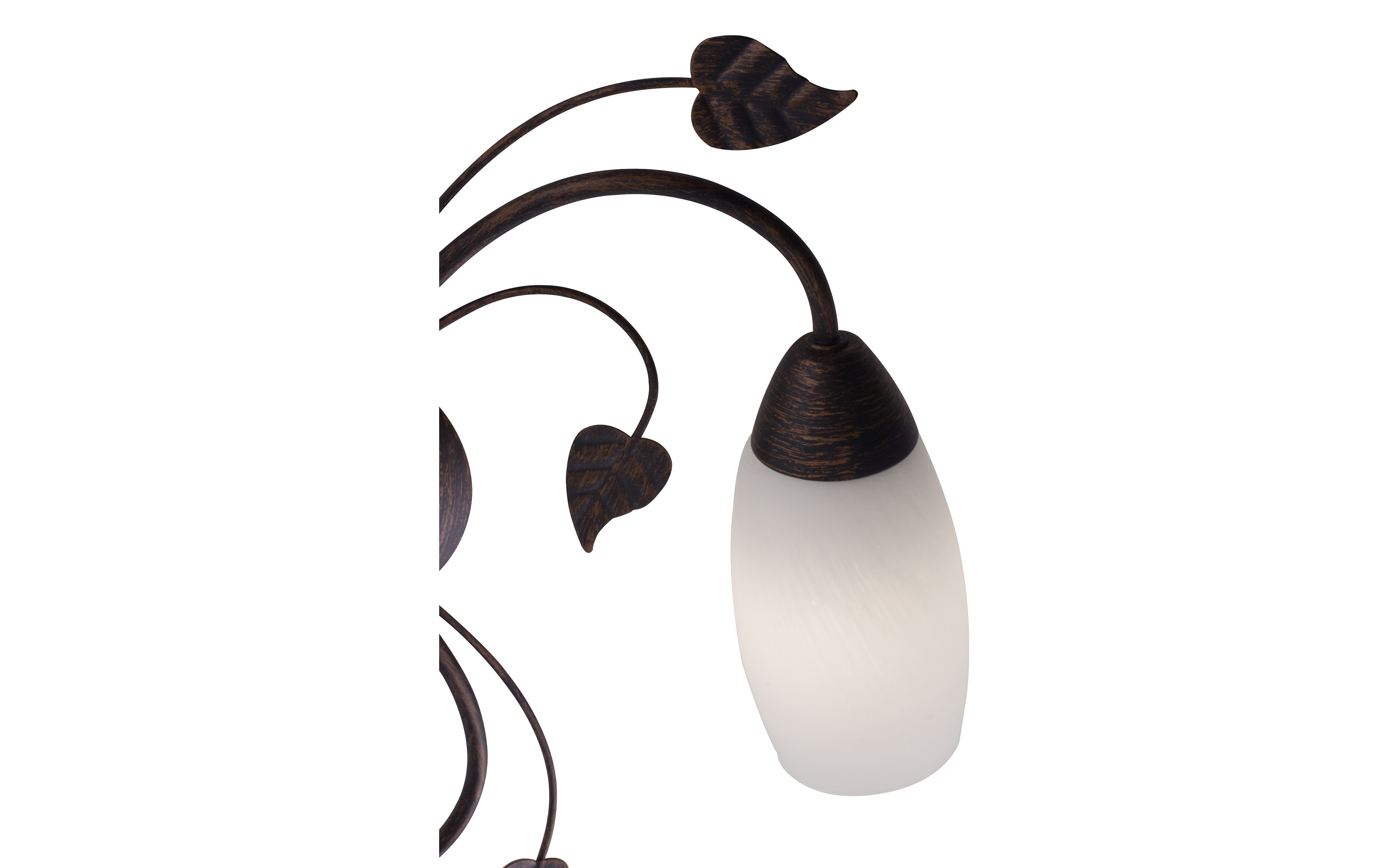 Stehleuchte Venezia, rostfarbig/Alabaster 