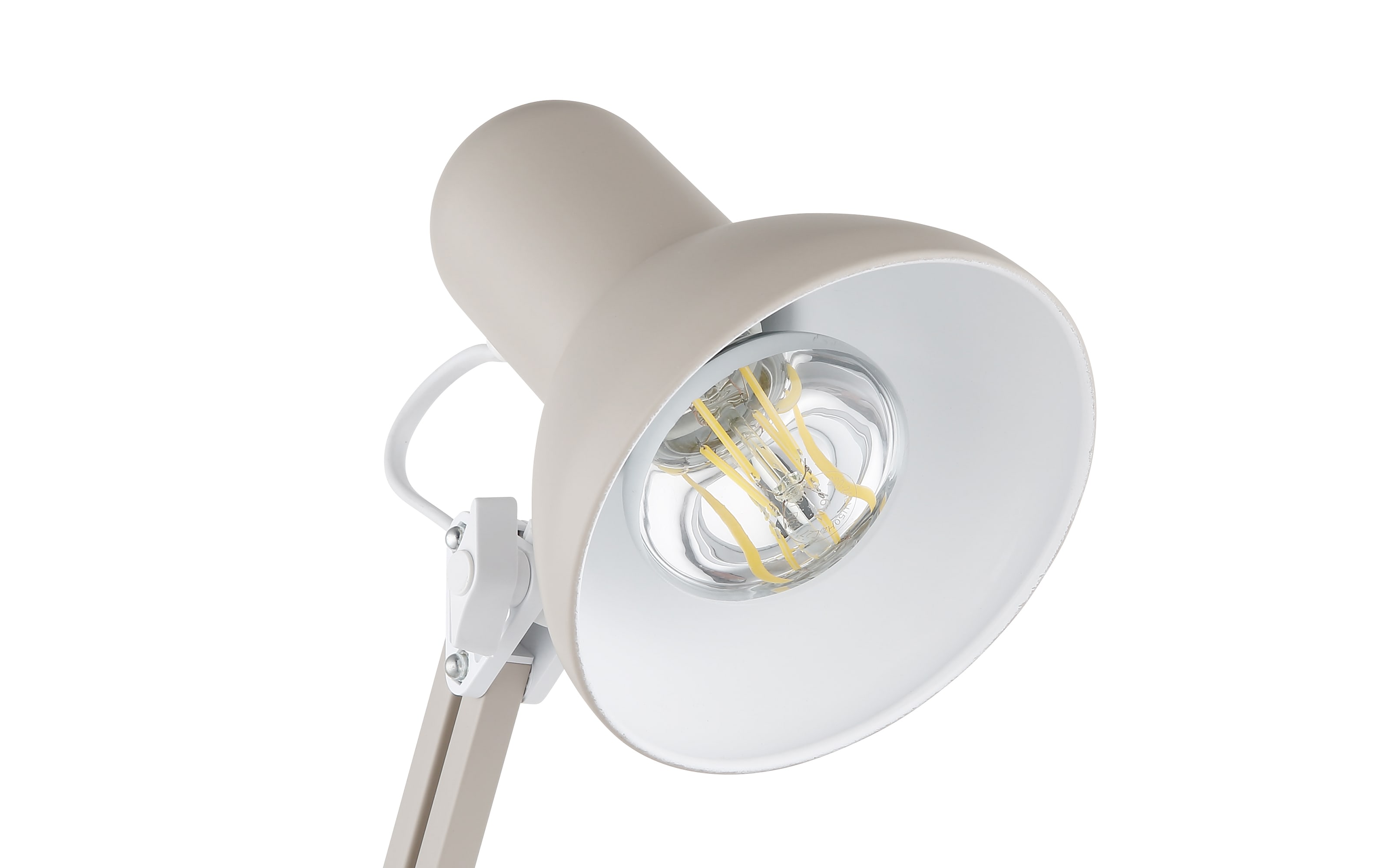 Tischleuchte Famous, sandfarbig