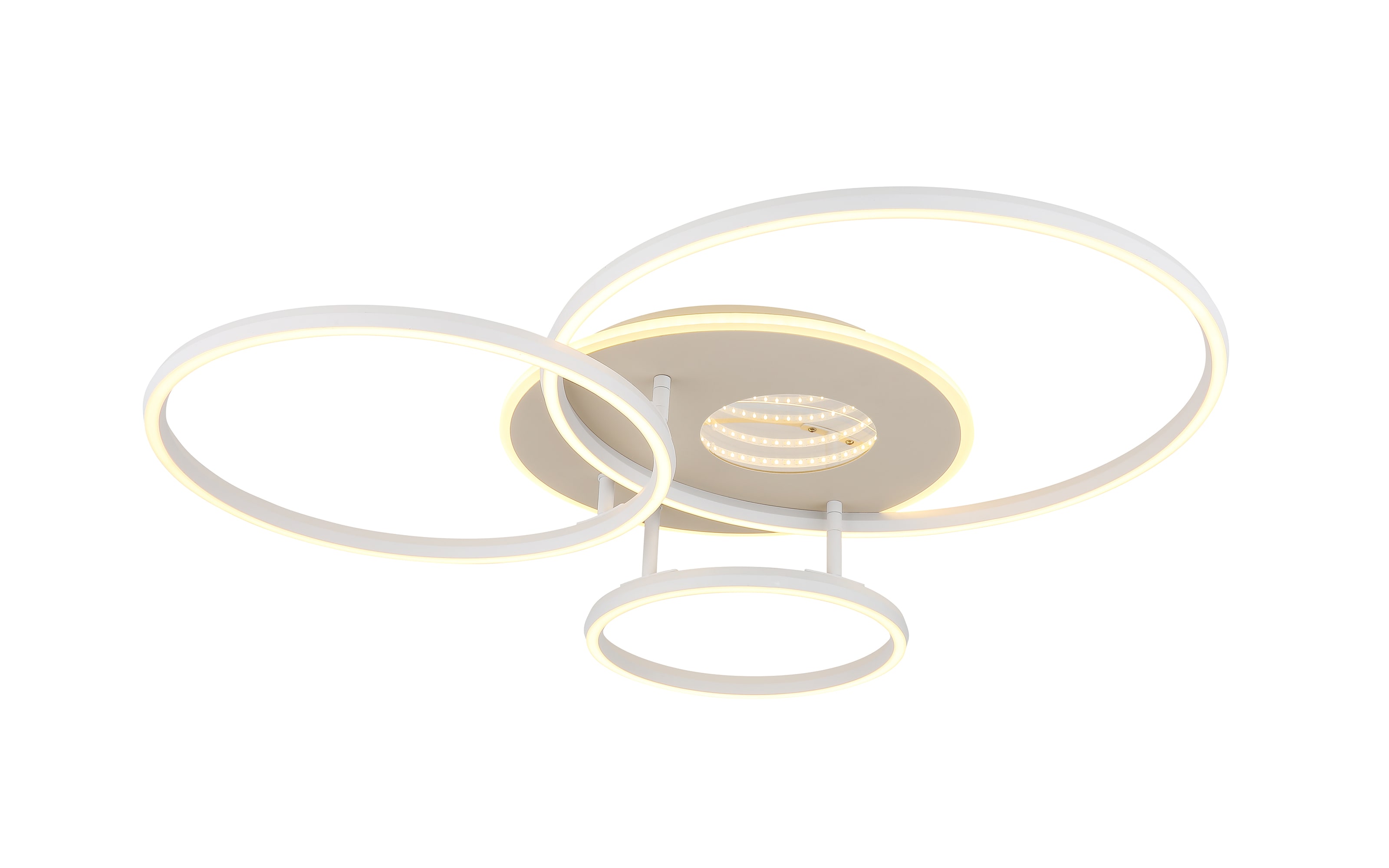 LED-Deckenleuchte Invertina, sandfarbig, inkl. Fernbedienung 