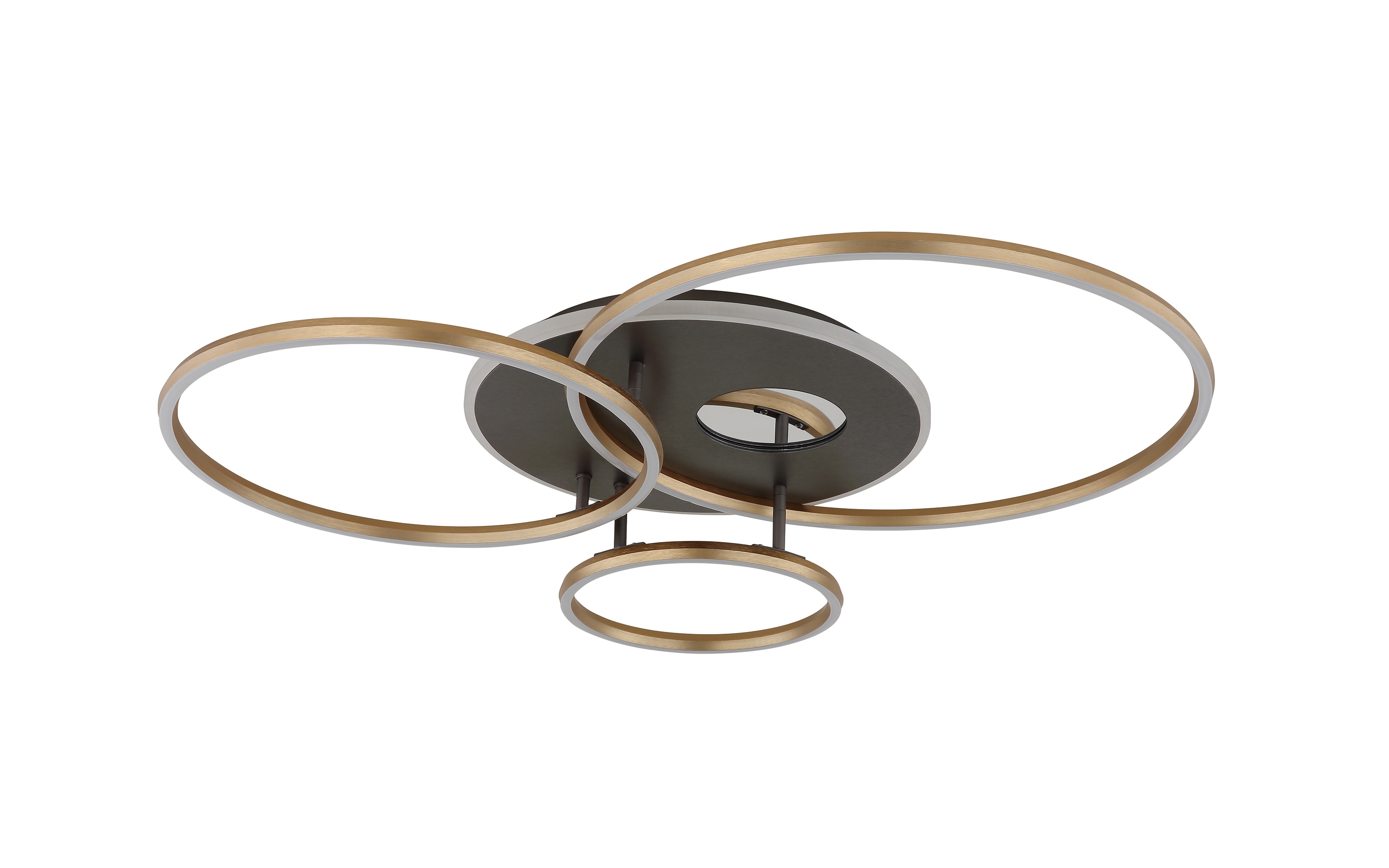 LED-Deckenleuchte Invertina, goldfarbig, inkl. Fernbedienung 