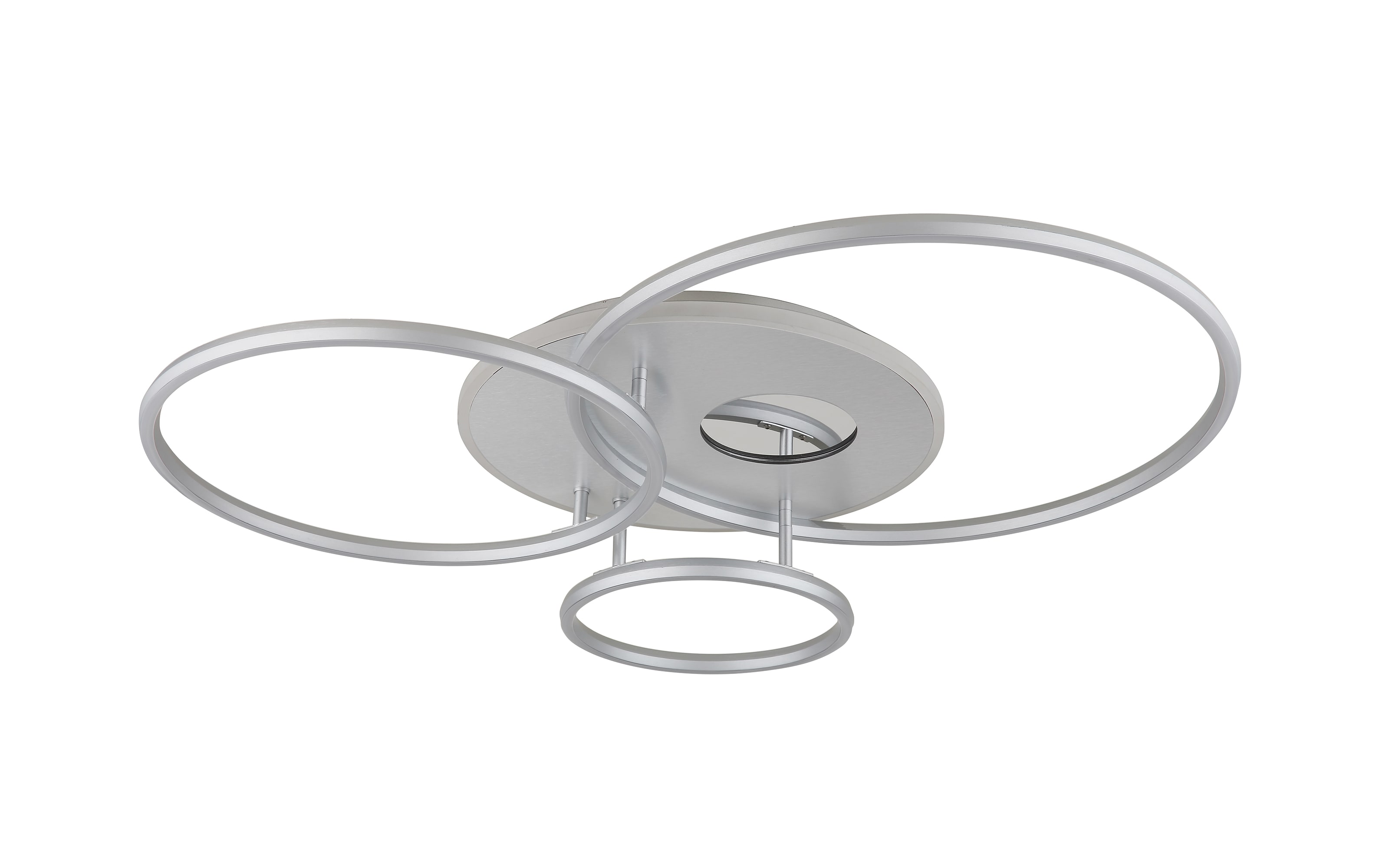 LED-Deckenleuchte Invertina, silberfarbig, inkl. Fernbedienung 