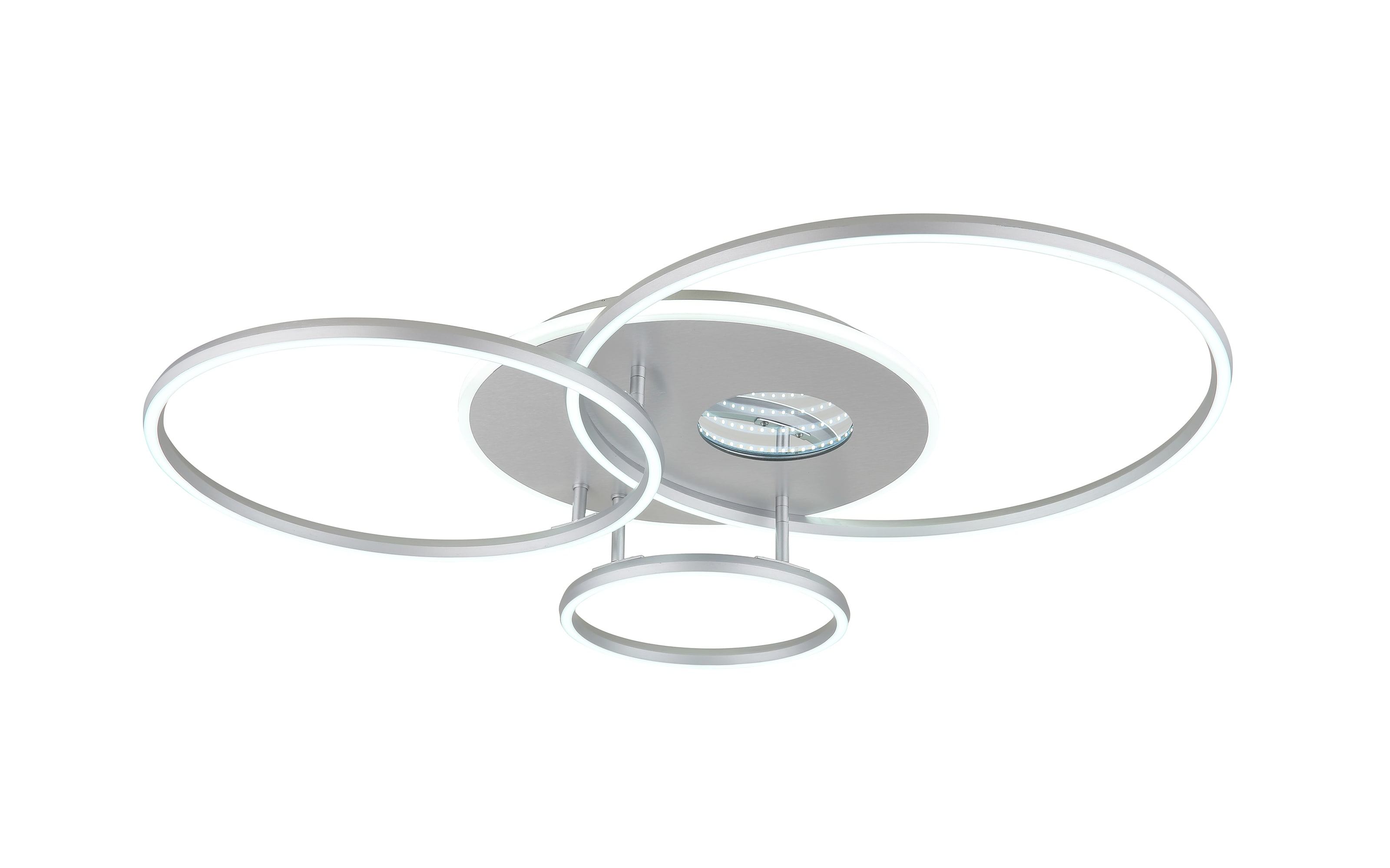 LED-Deckenleuchte Invertina, silberfarbig, inkl. Fernbedienung 