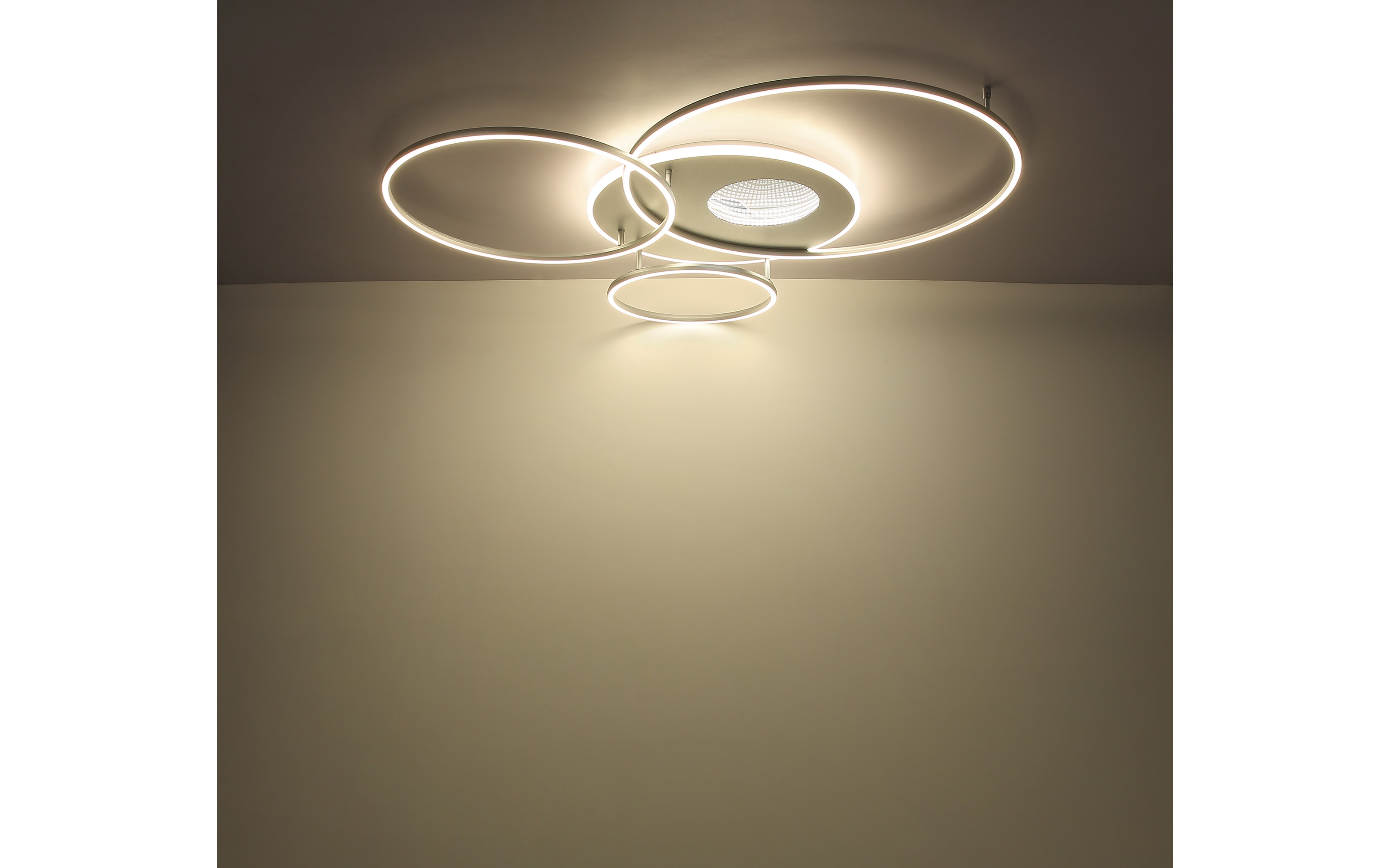 LED-Deckenleuchte Invertina, sandfarbig, inkl. Fernbedienung 