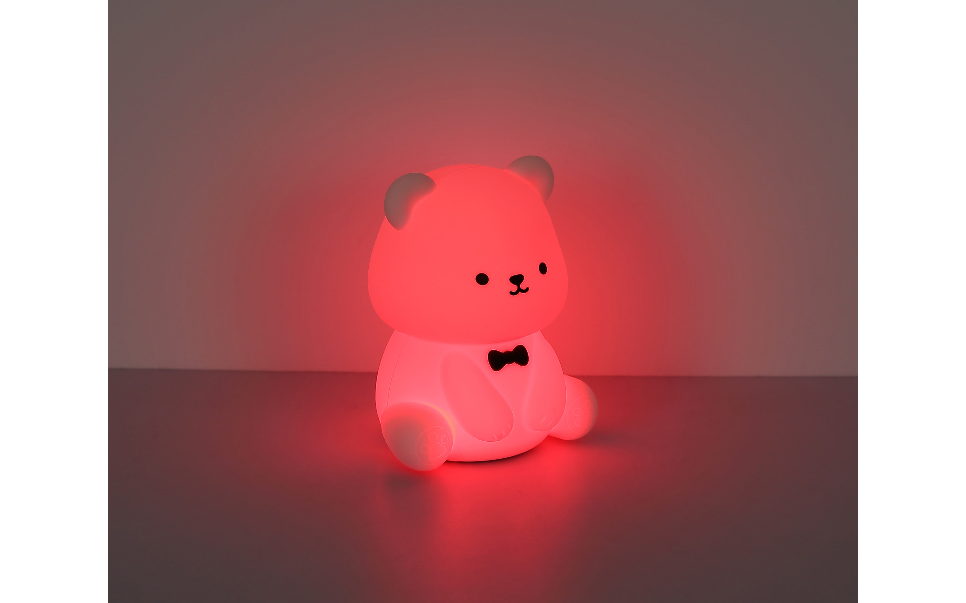 Akku-Tischleuchte Teddy, weiß, inkl. RGB-Farbwechsler