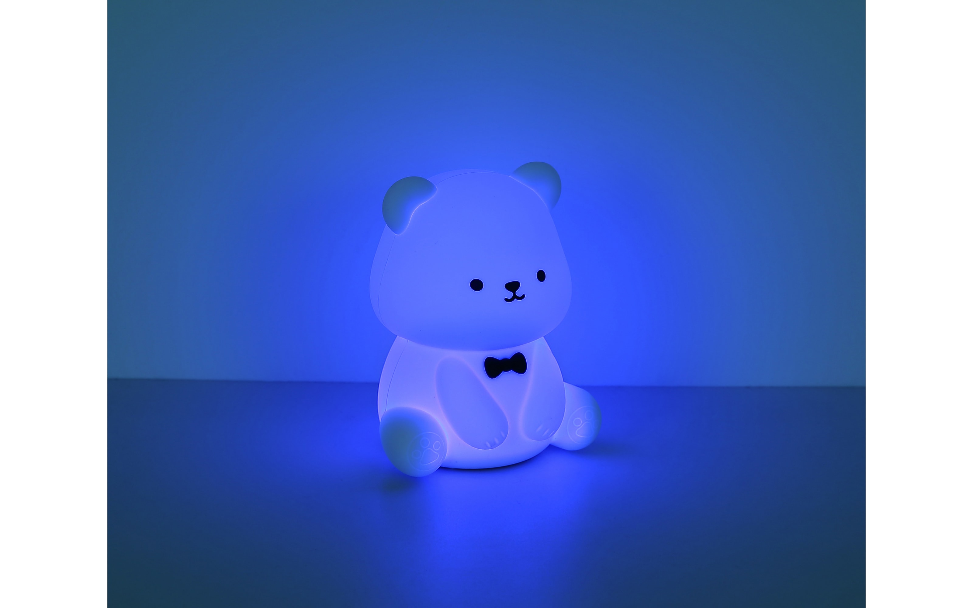 Akku-Tischleuchte Teddy, weiß, inkl. RGB-Farbwechsler