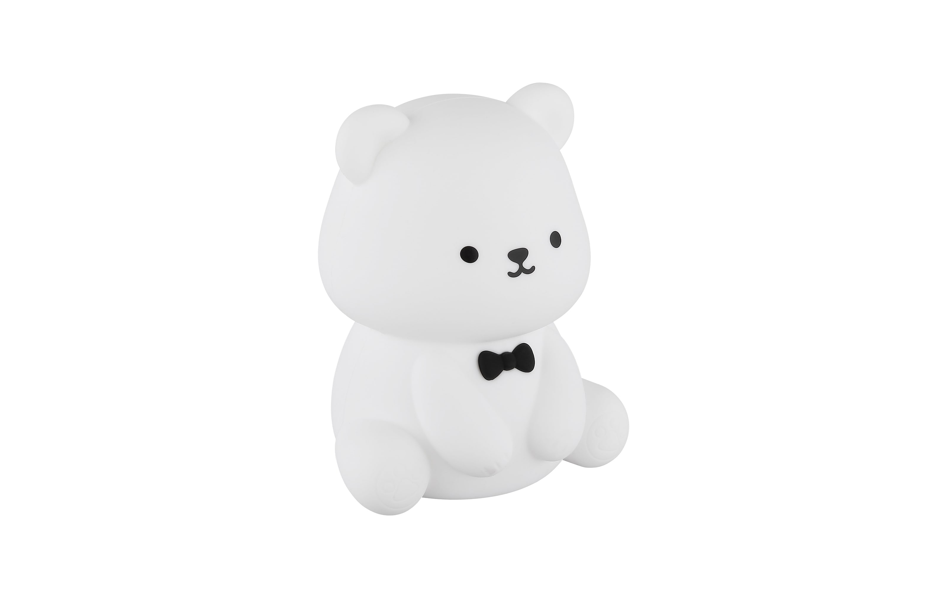 Akku-Tischleuchte Teddy, weiß, inkl. RGB-Farbwechsler