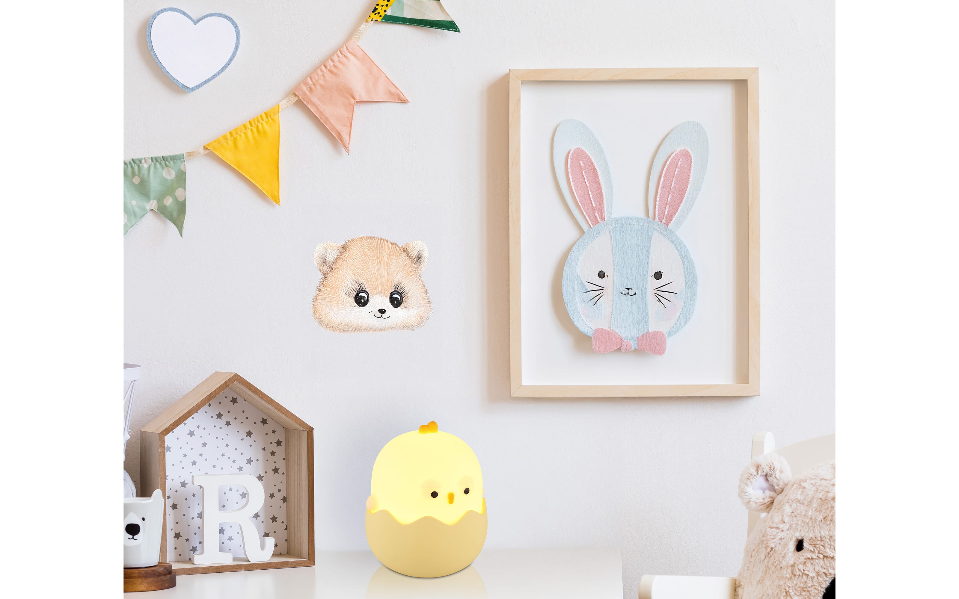 Akku-Tischleuchte Chicky, weiß, inkl. RGB-Farbwechsler