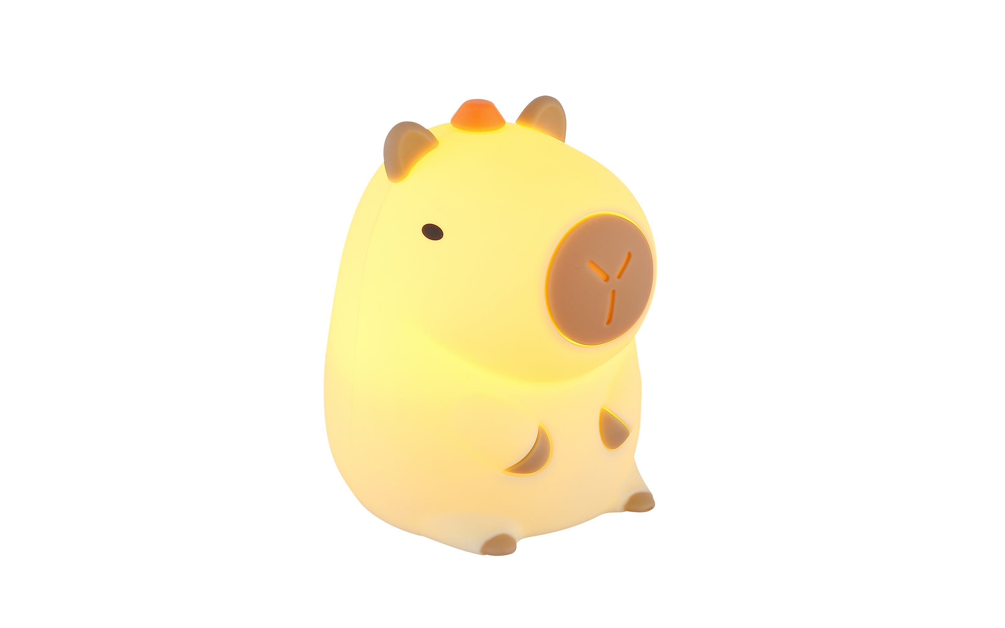 Akku-Tischleuchte Capybara, braun, inkl. RGB-Farbwechsler