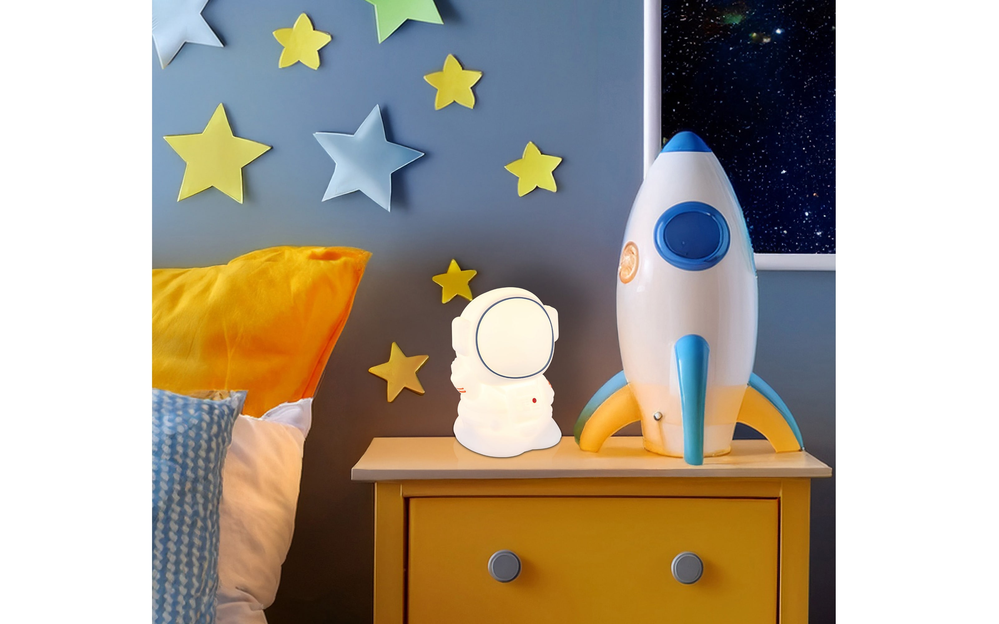 Akku-Tischleuchte Astro, weiß, inkl. RGB-Farbwechsler