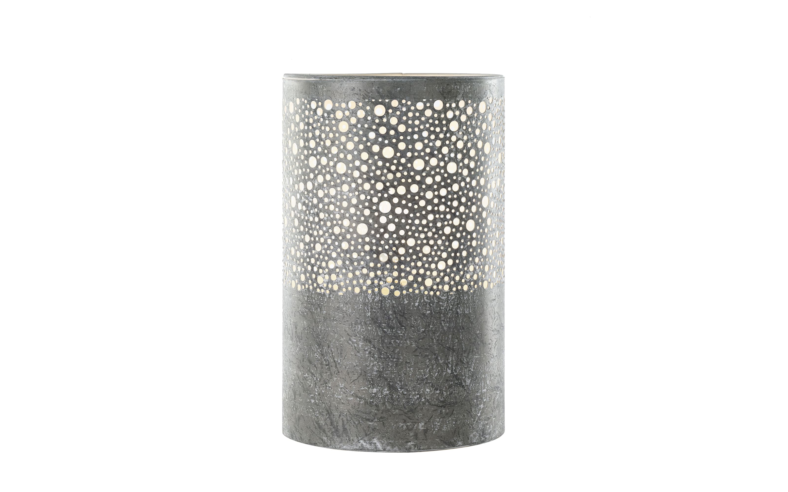 Tischleuchte Vintage, grau, 25 cm