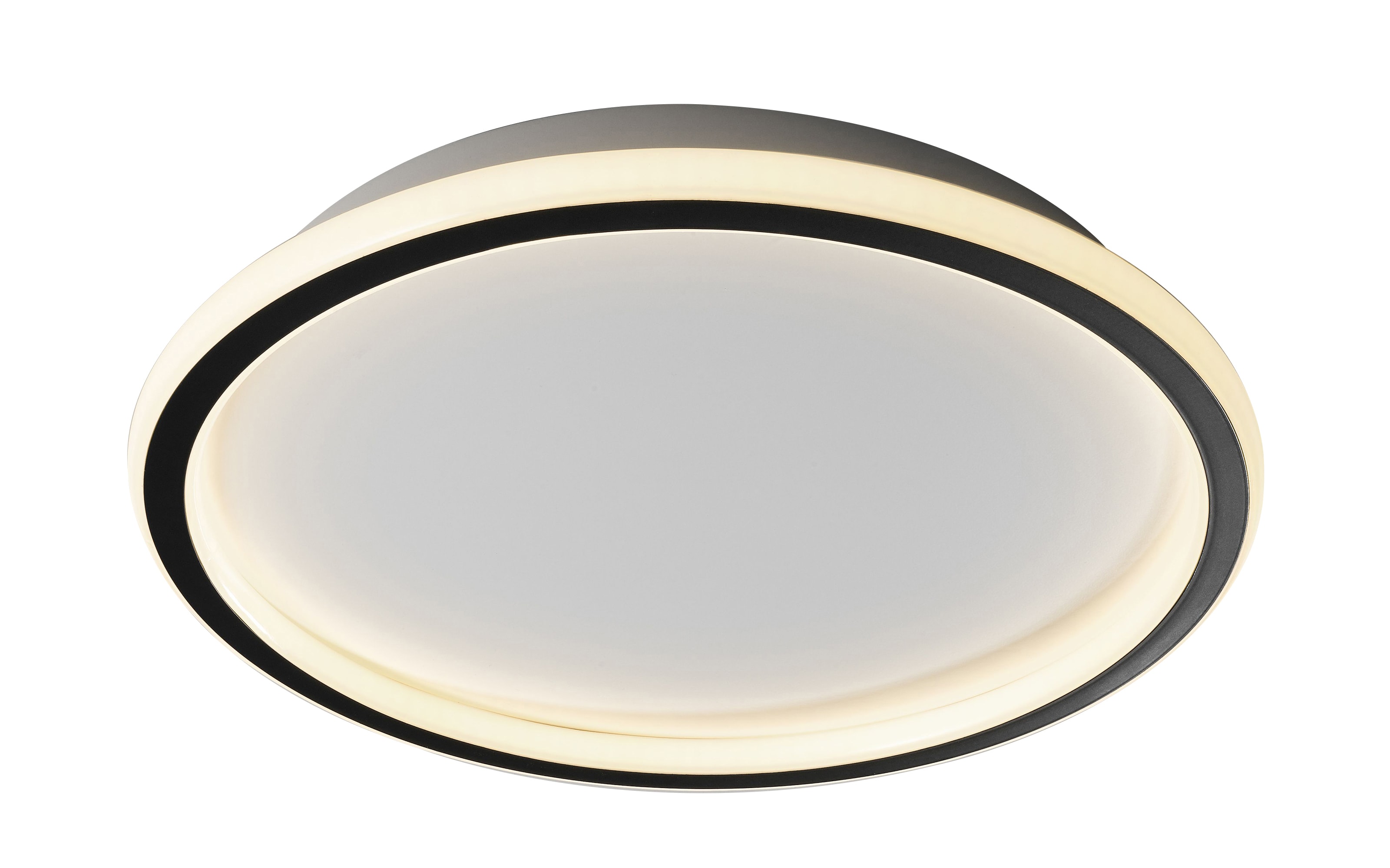 LED-Deckenleuchte Flow, schwarz/weiß, 40 cm
