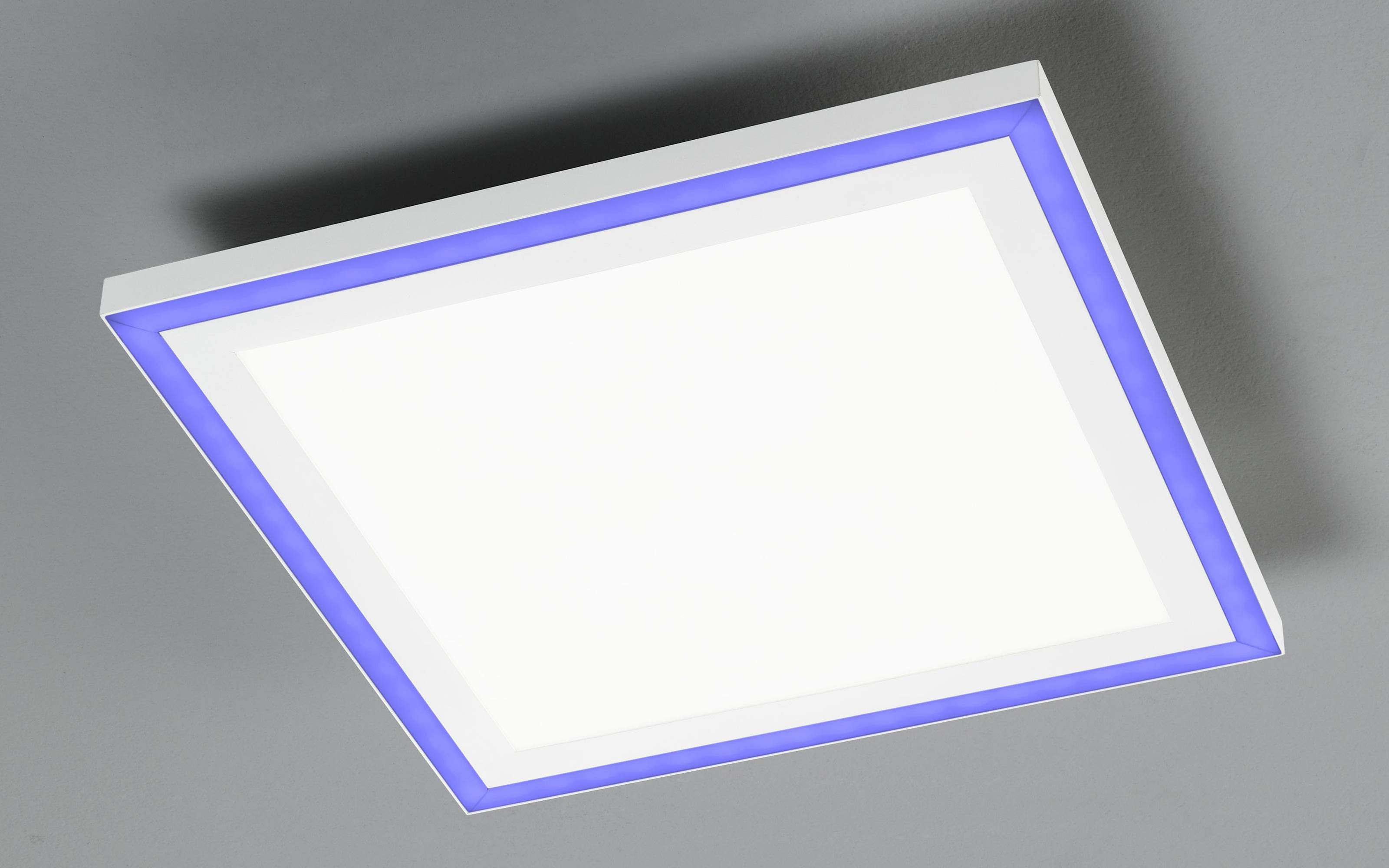 LED-Deckenleuchte Joy RGB, aluminiumfarbig/weiß, 32 cm