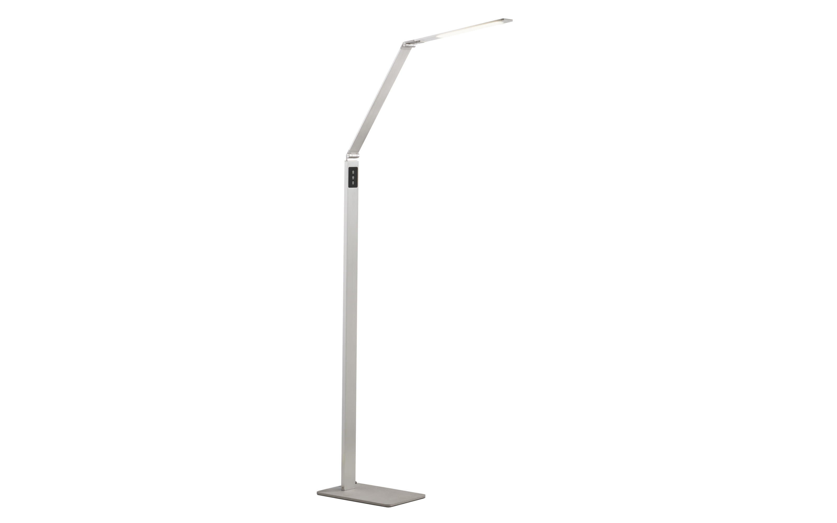 LED-Stehleuchte Uno, silber, 125,5 cm