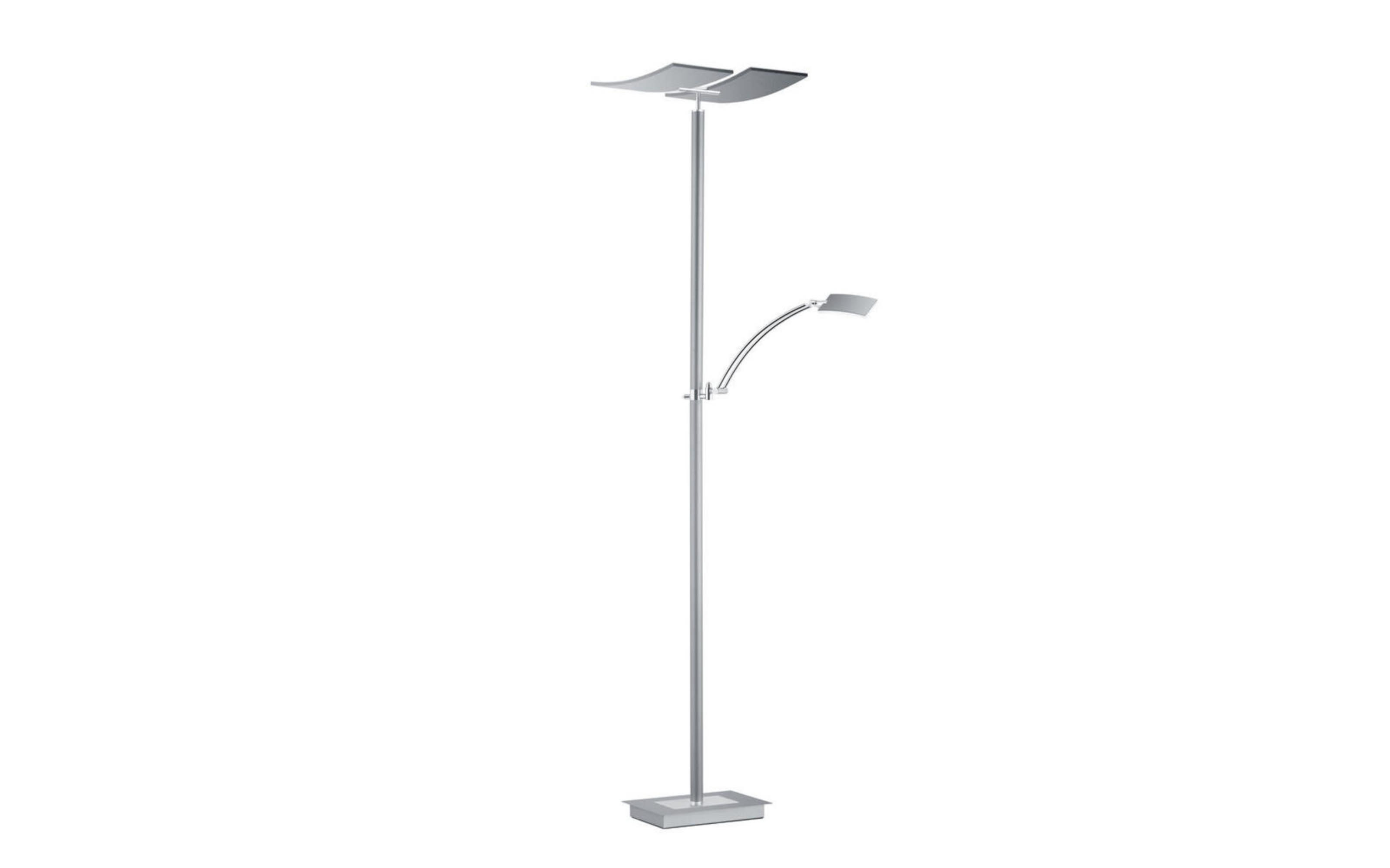 LED-Standleuchte Duo, Chrom/Nickel, 182 cm