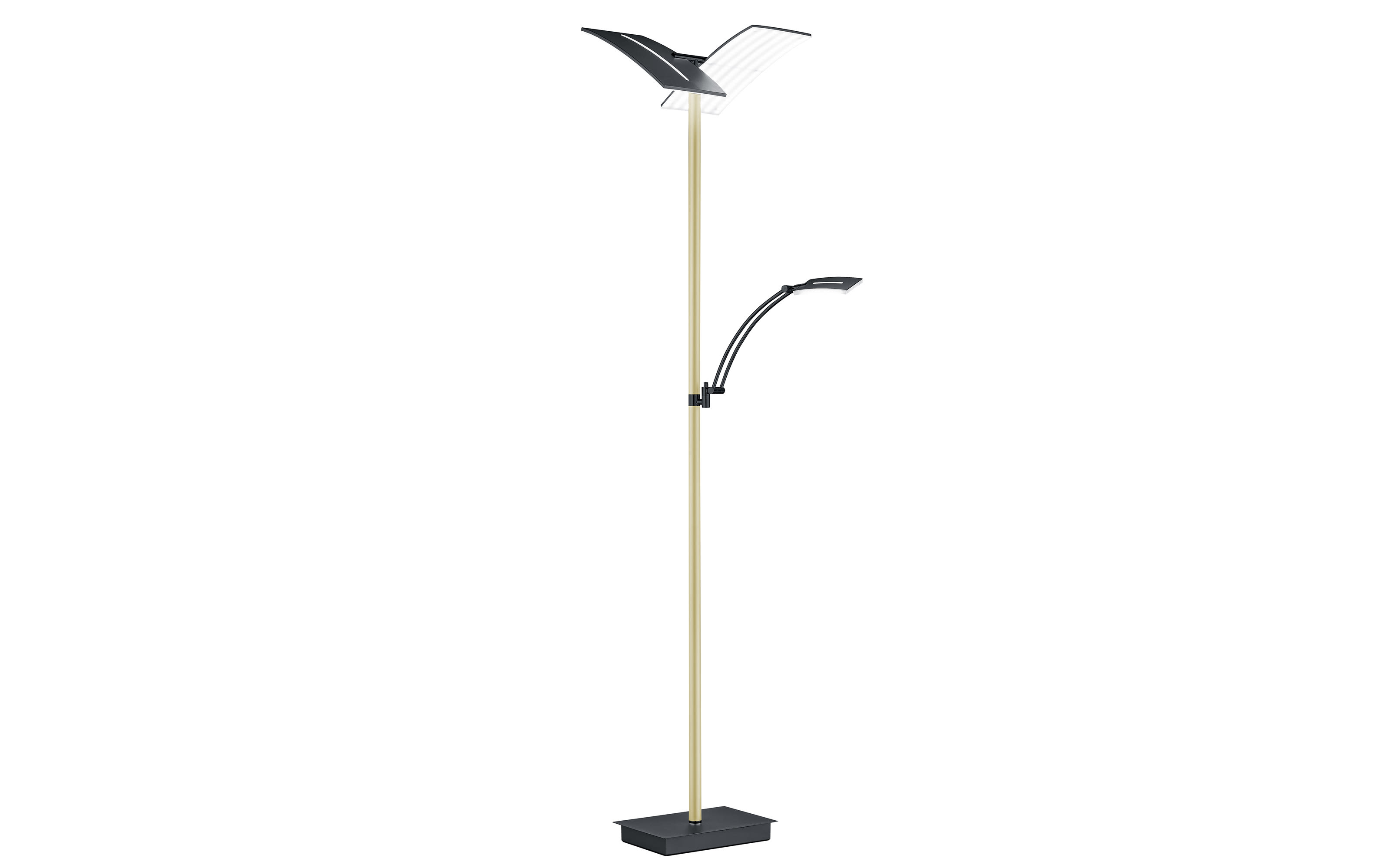 LED-Standleuchte Delara, champagner/schwarz, 182 cm