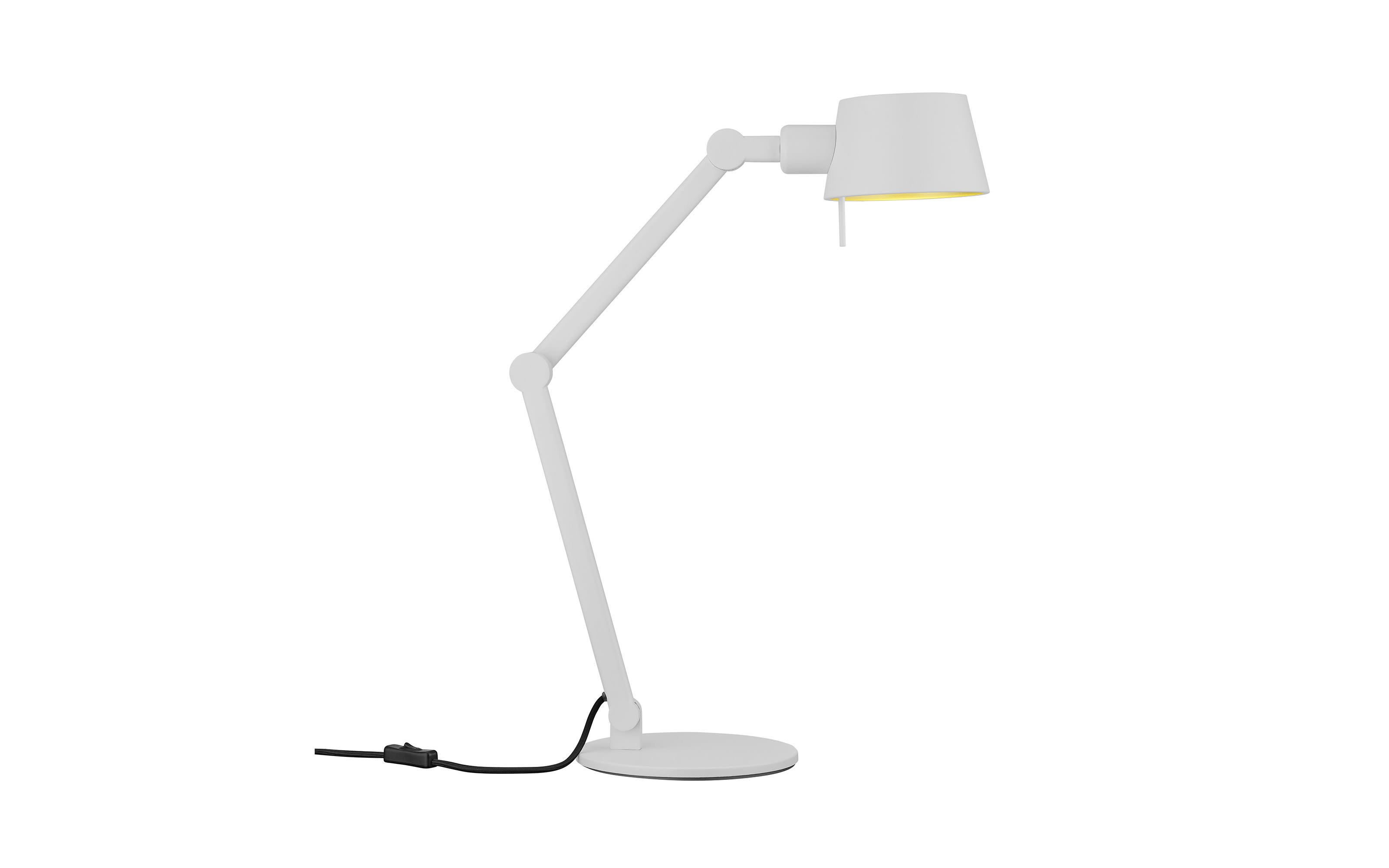 Tischleuchte Medo, weiß, 39-93 cm