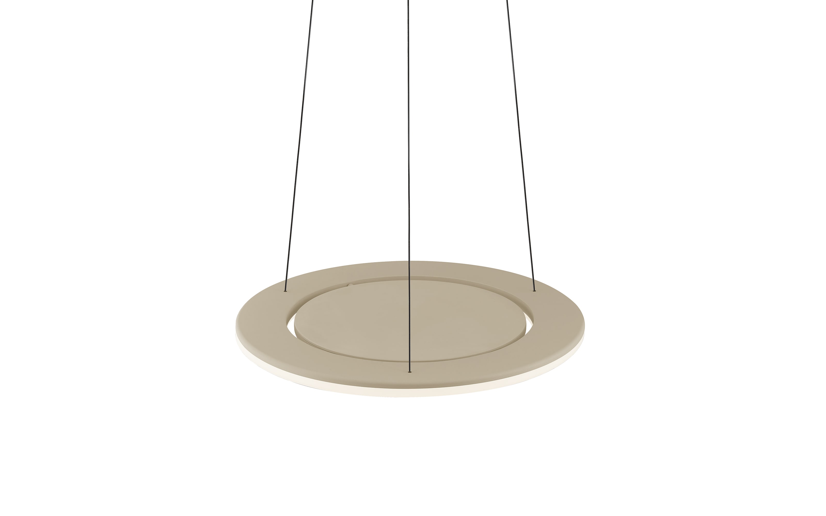 LED-Pendelleuchte Haley, sandfarbig, inkl. CCT und Höhenverstellung