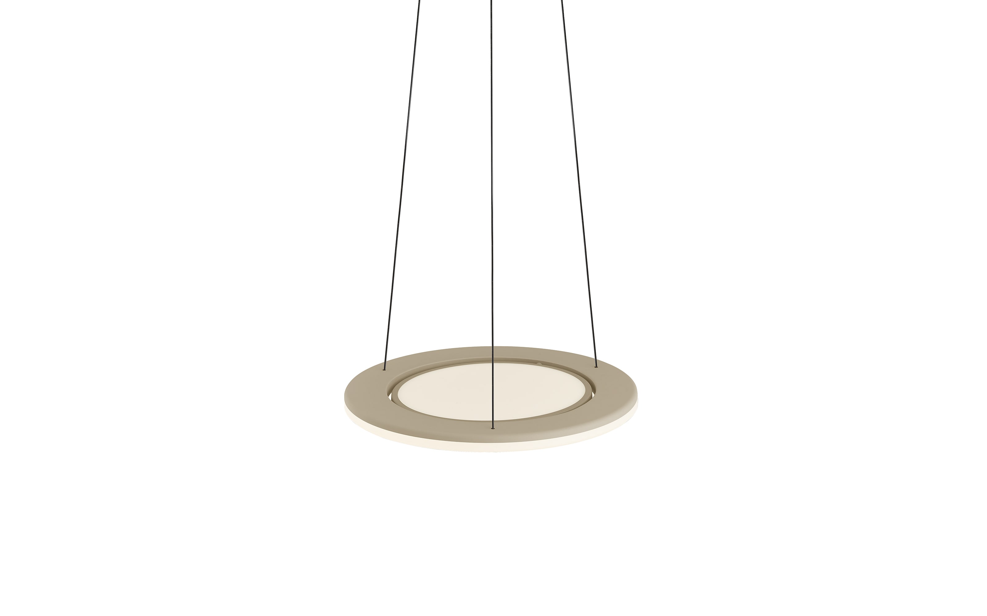 LED-Pendelleuchte Haley, sandfarbig, inkl. CCT und Höhenverstellung