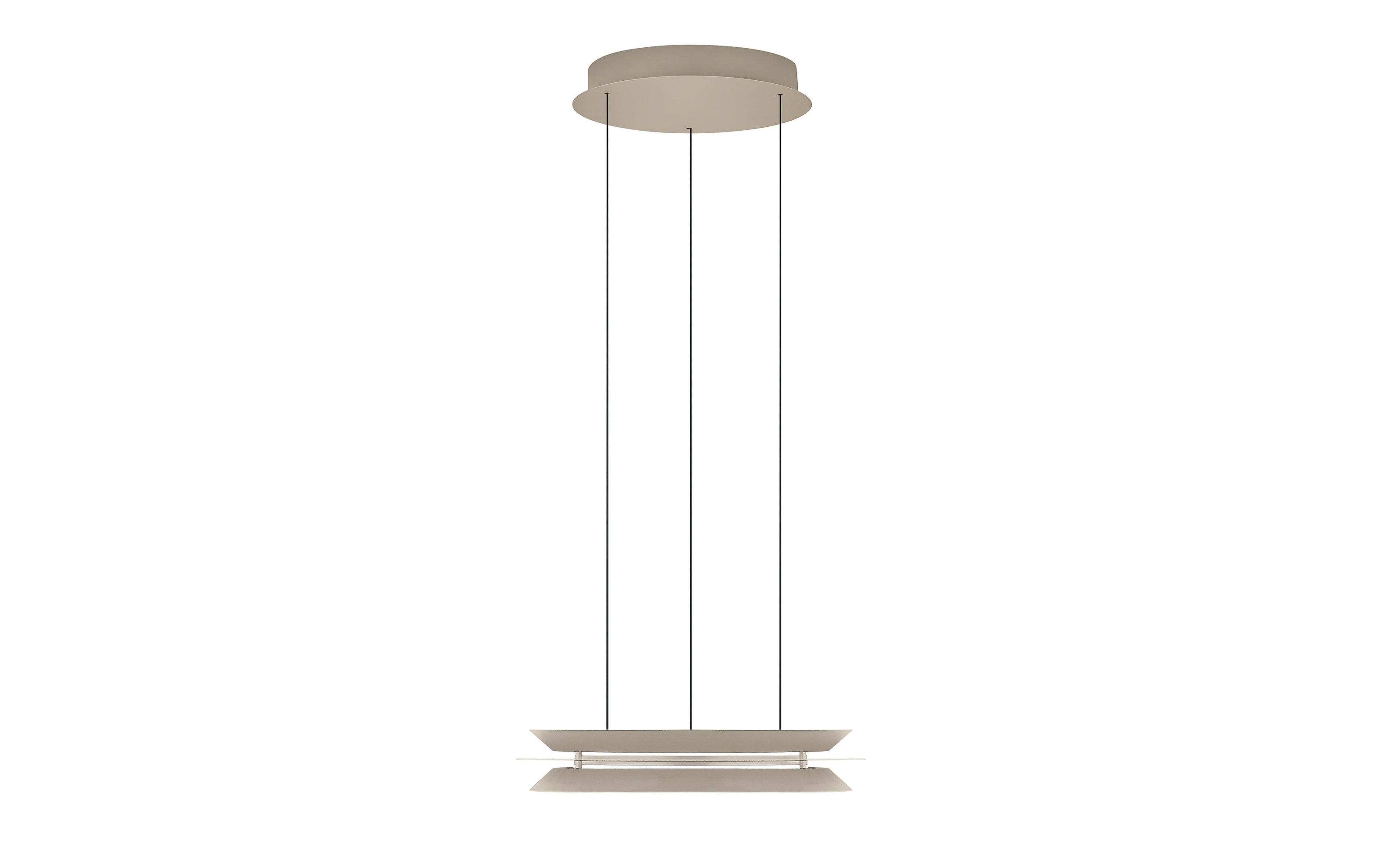 LED-Pendelleuchte Lys, sandfarbig, inkl. CCT und Höhenverstellung