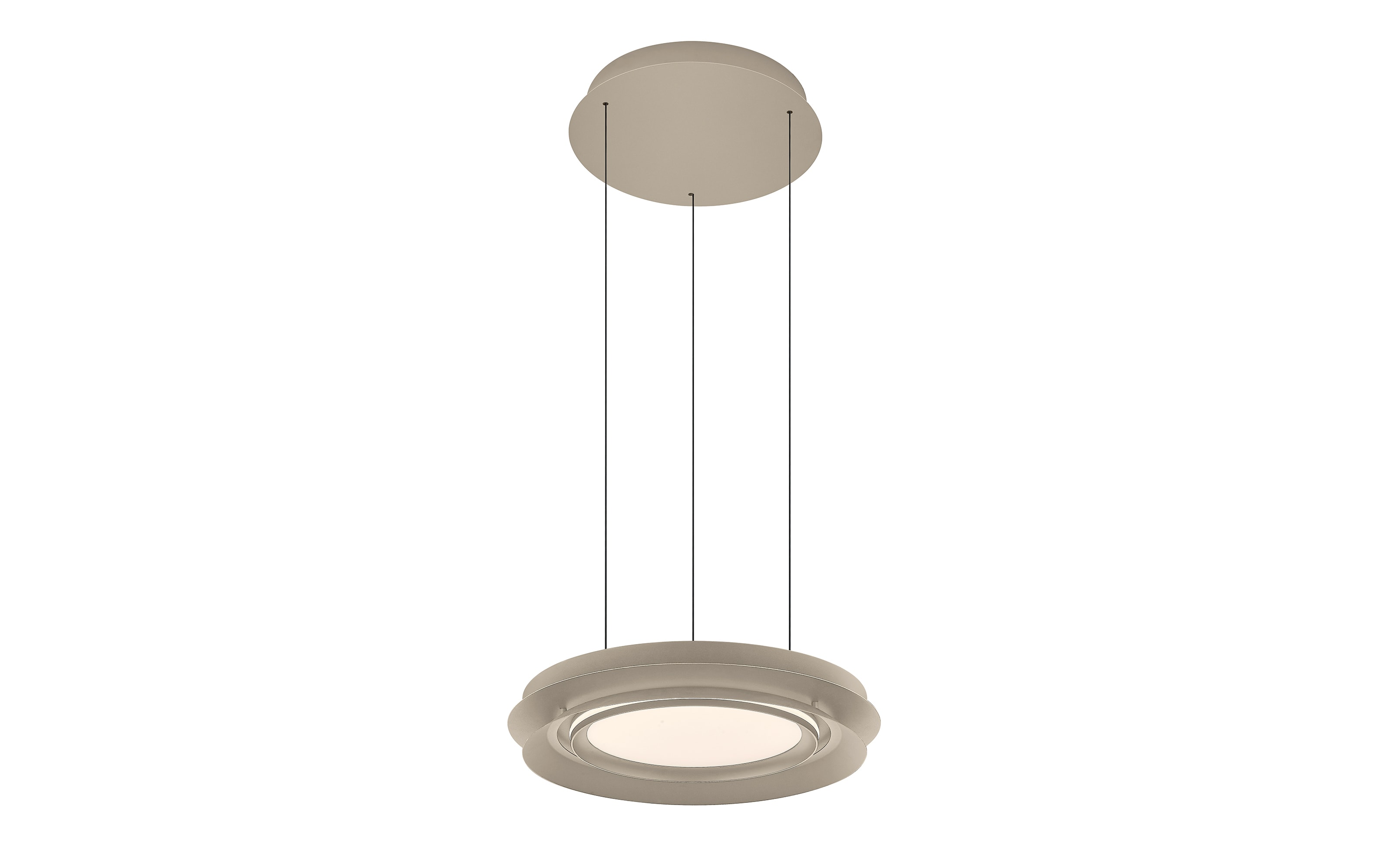 LED-Pendelleuchte Lys, sandfarbig, inkl. CCT und Höhenverstellung