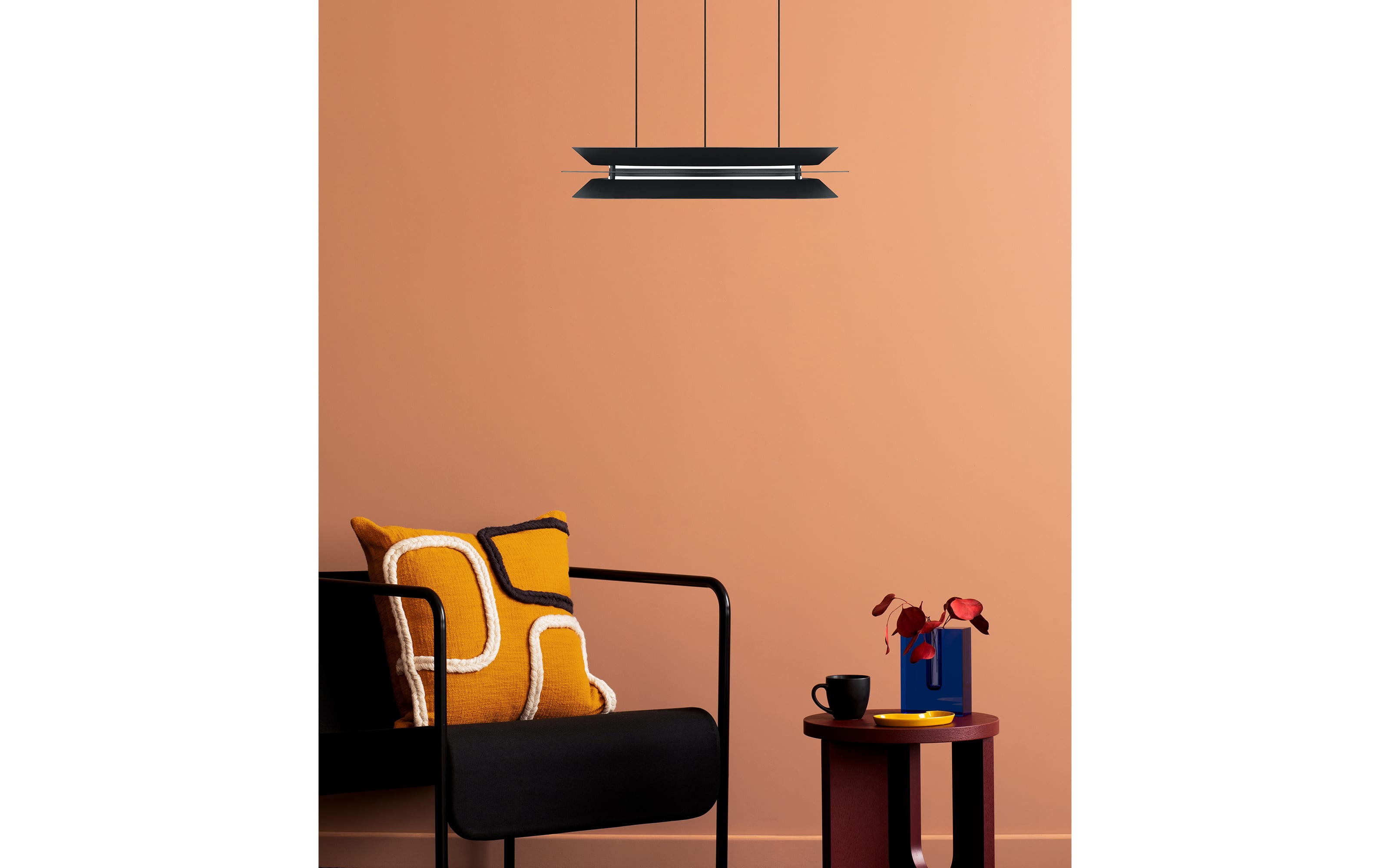 LED-Pendelleuchte Lys, schwarz, inkl. CCT und Höhenverstellung