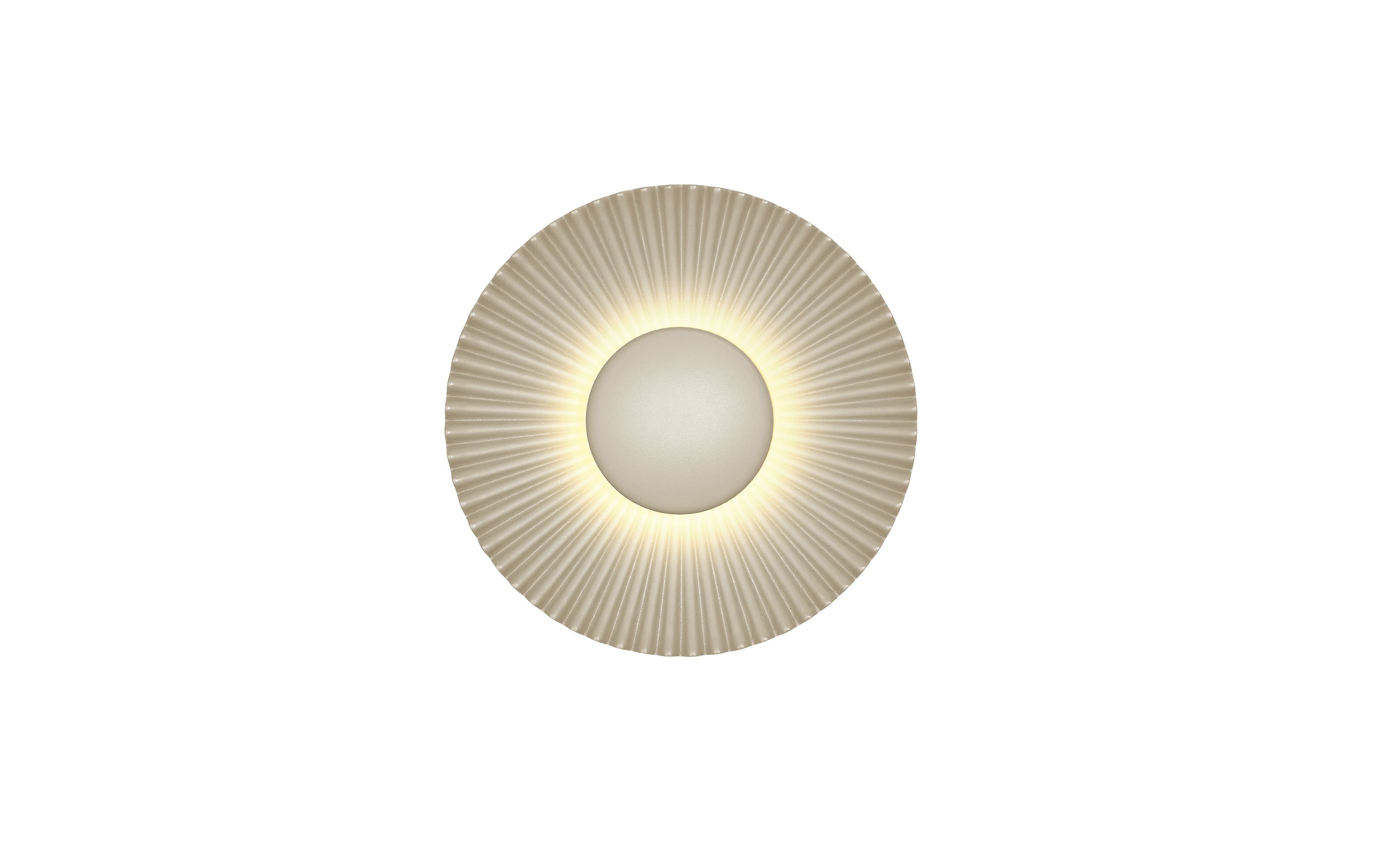 LED-Wandleuchte Shelly, sandfarbig