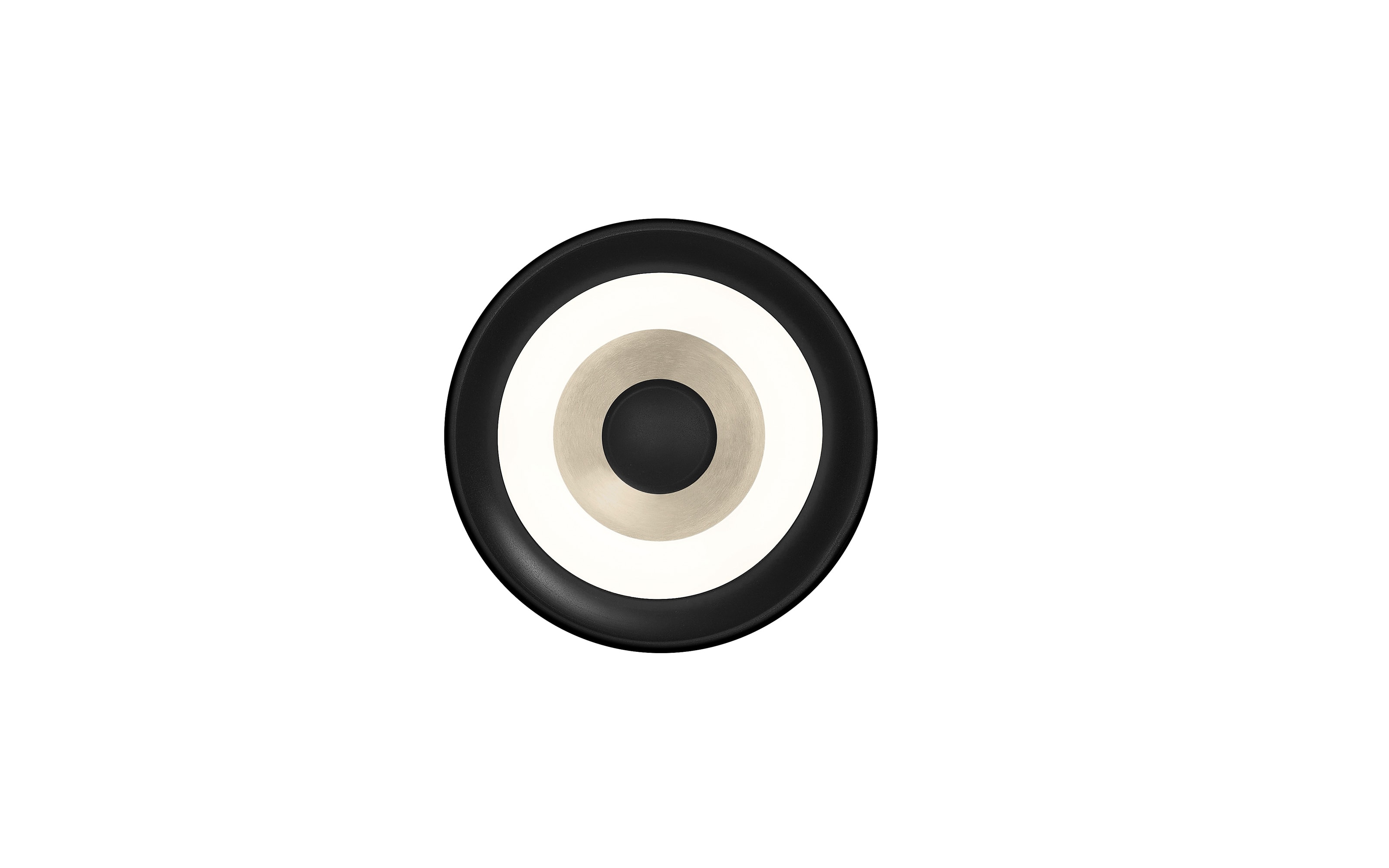 LED-Wandleuchte Speaker, schwarz/sandfarbig