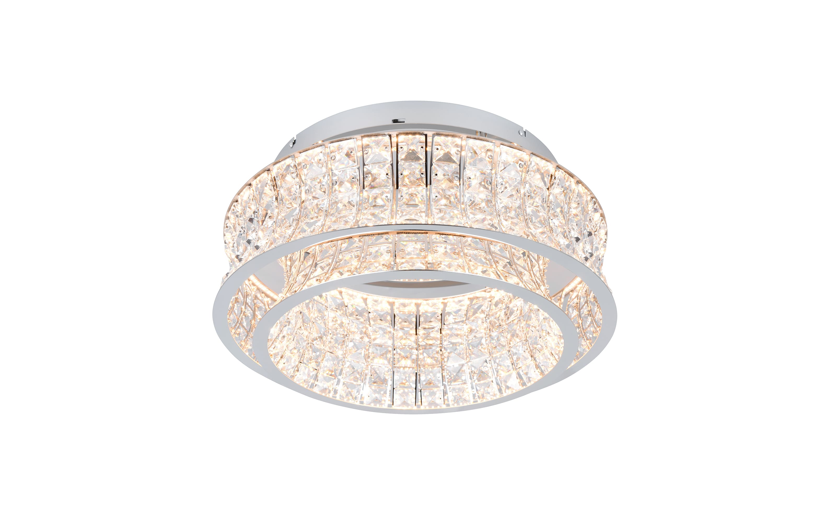 LED-Deckenleuchte Zevion, weiß/transparent, inkl. Switchdimmer