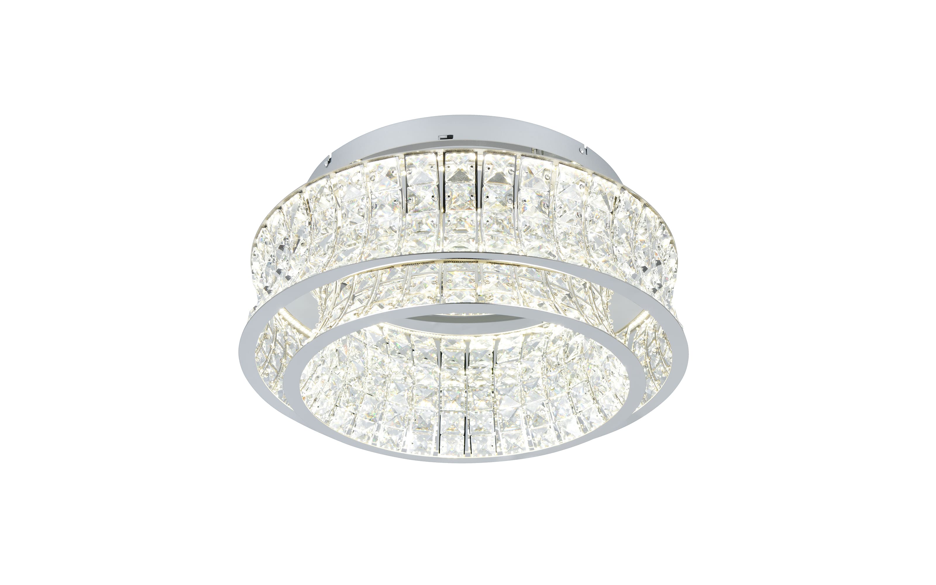 LED-Deckenleuchte Zevion, weiß/transparent, inkl. Switchdimmer