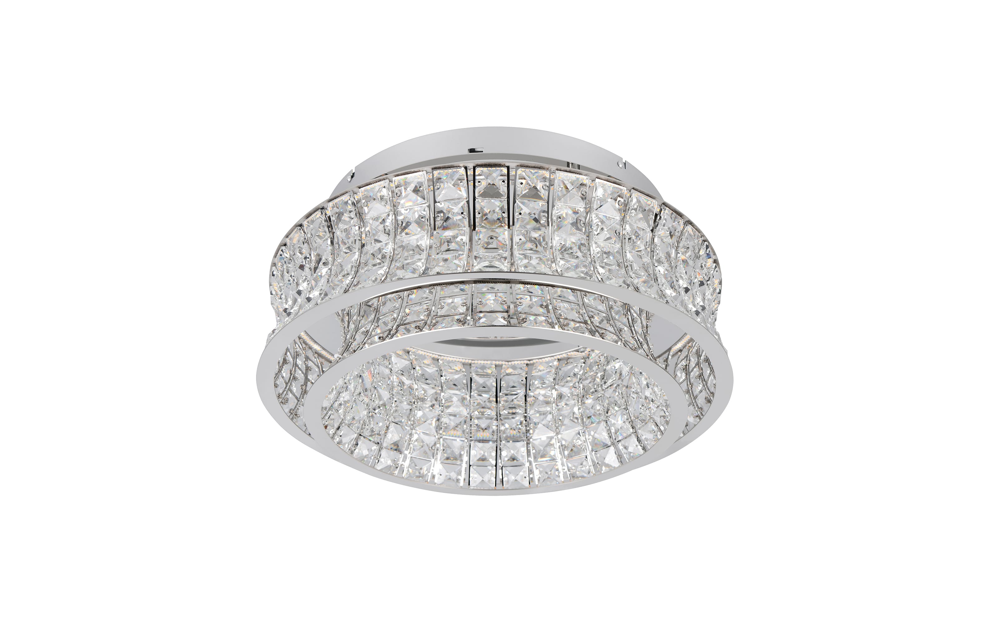 LED-Deckenleuchte Zevion, weiß/transparent, inkl. Switchdimmer