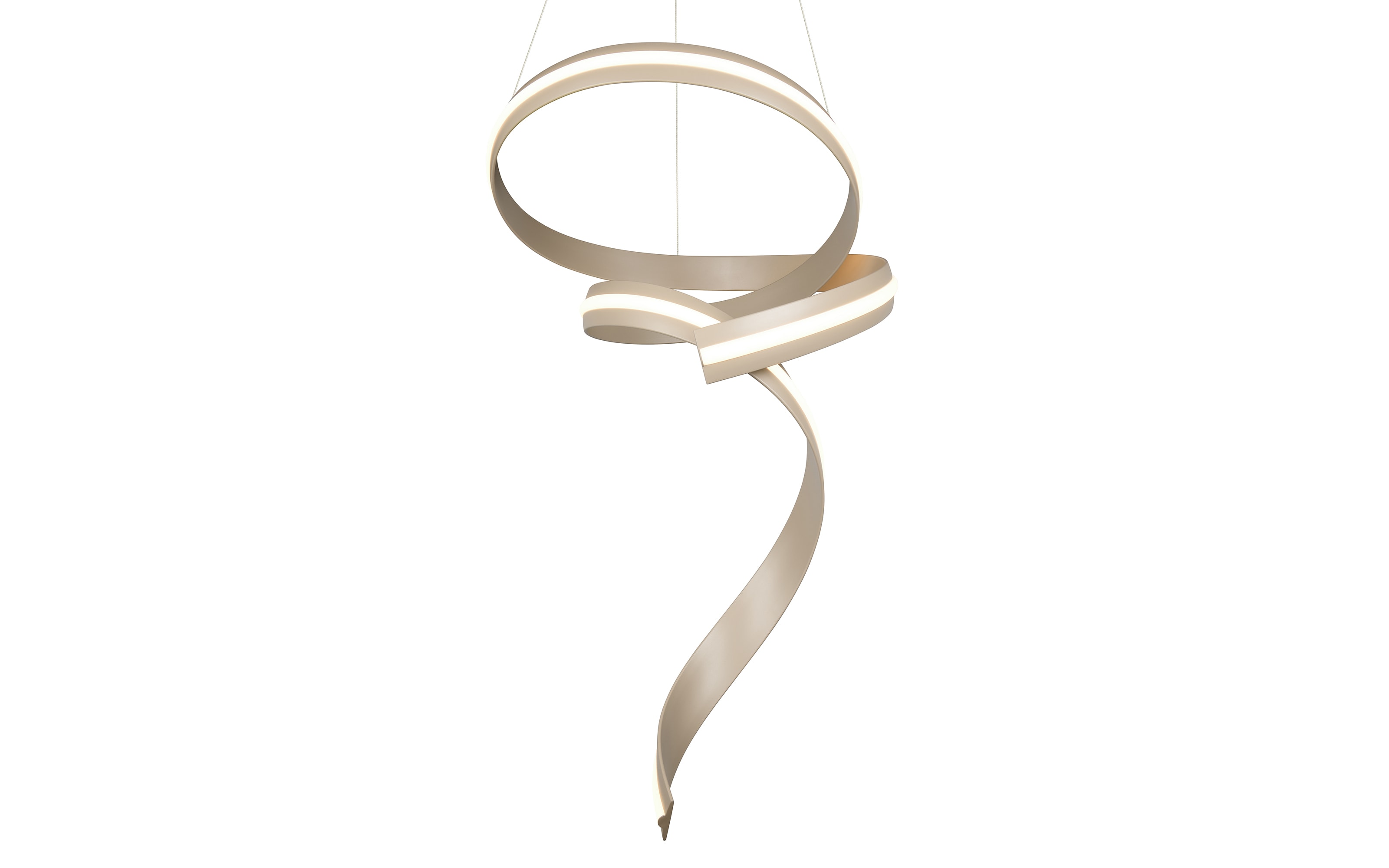 LED-Pendelleuchte Cinque Cisenna, beige