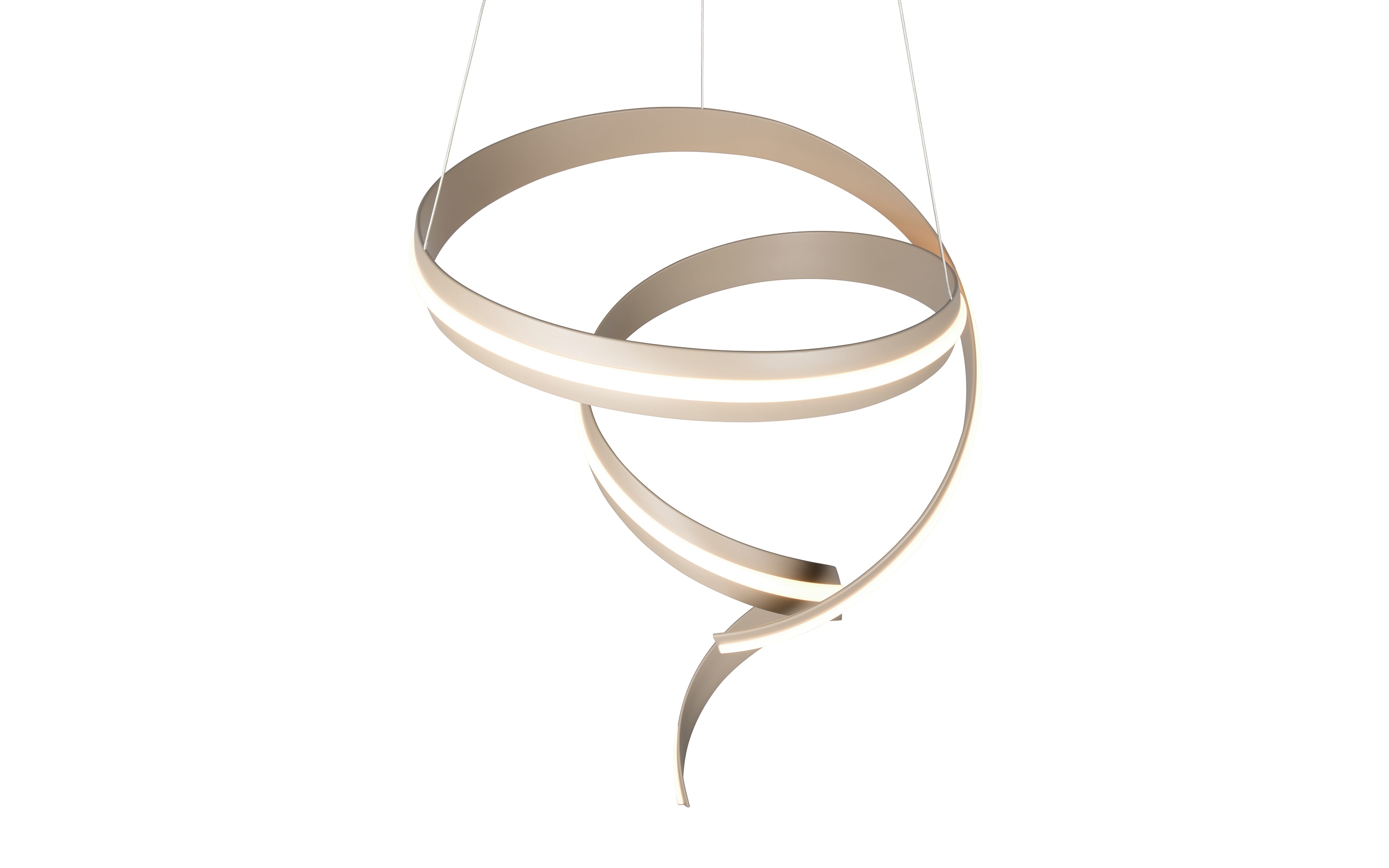 LED-Pendelleuchte Cinque Cisenna, beige