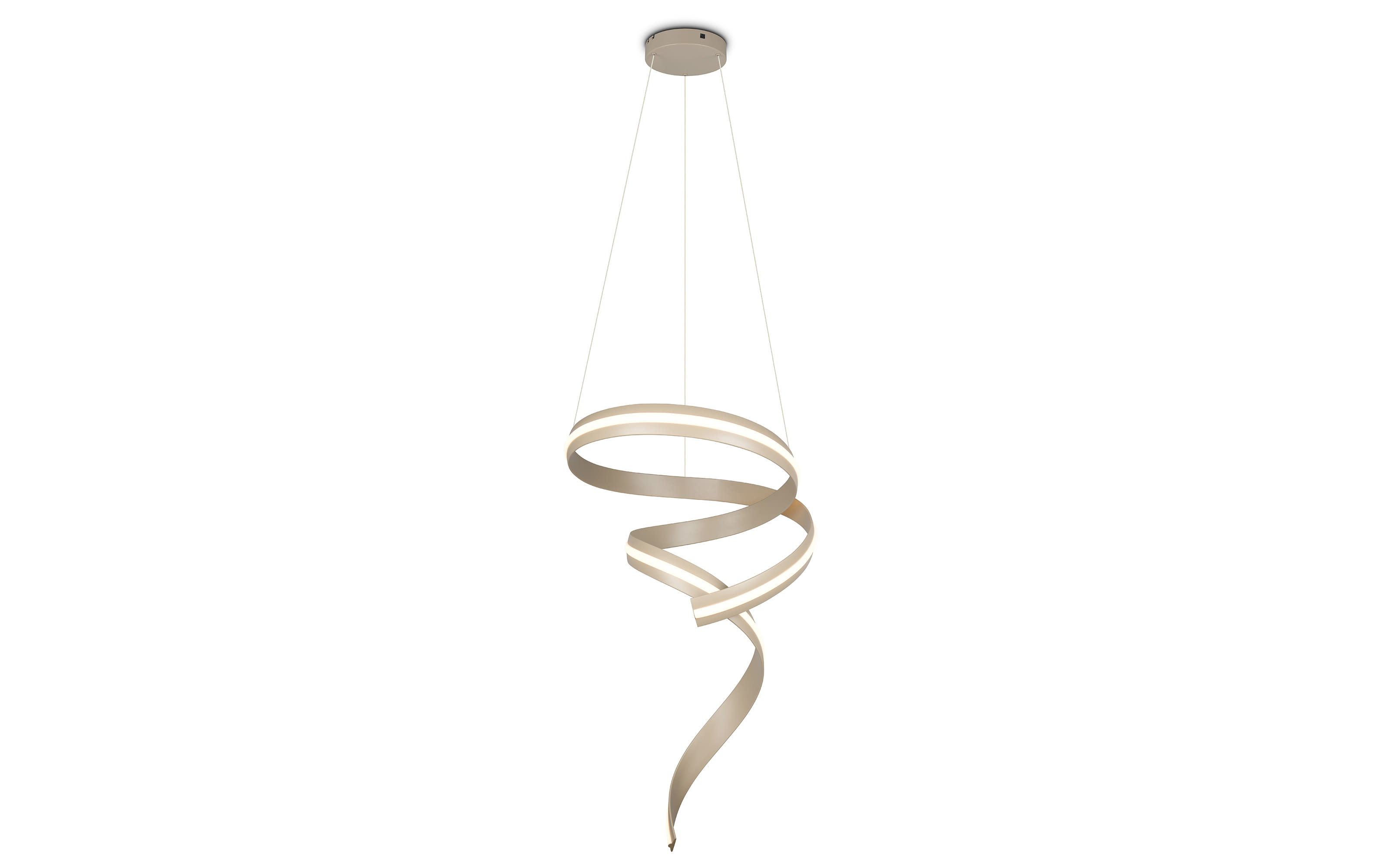 LED-Pendelleuchte Cinque Cisenna, beige